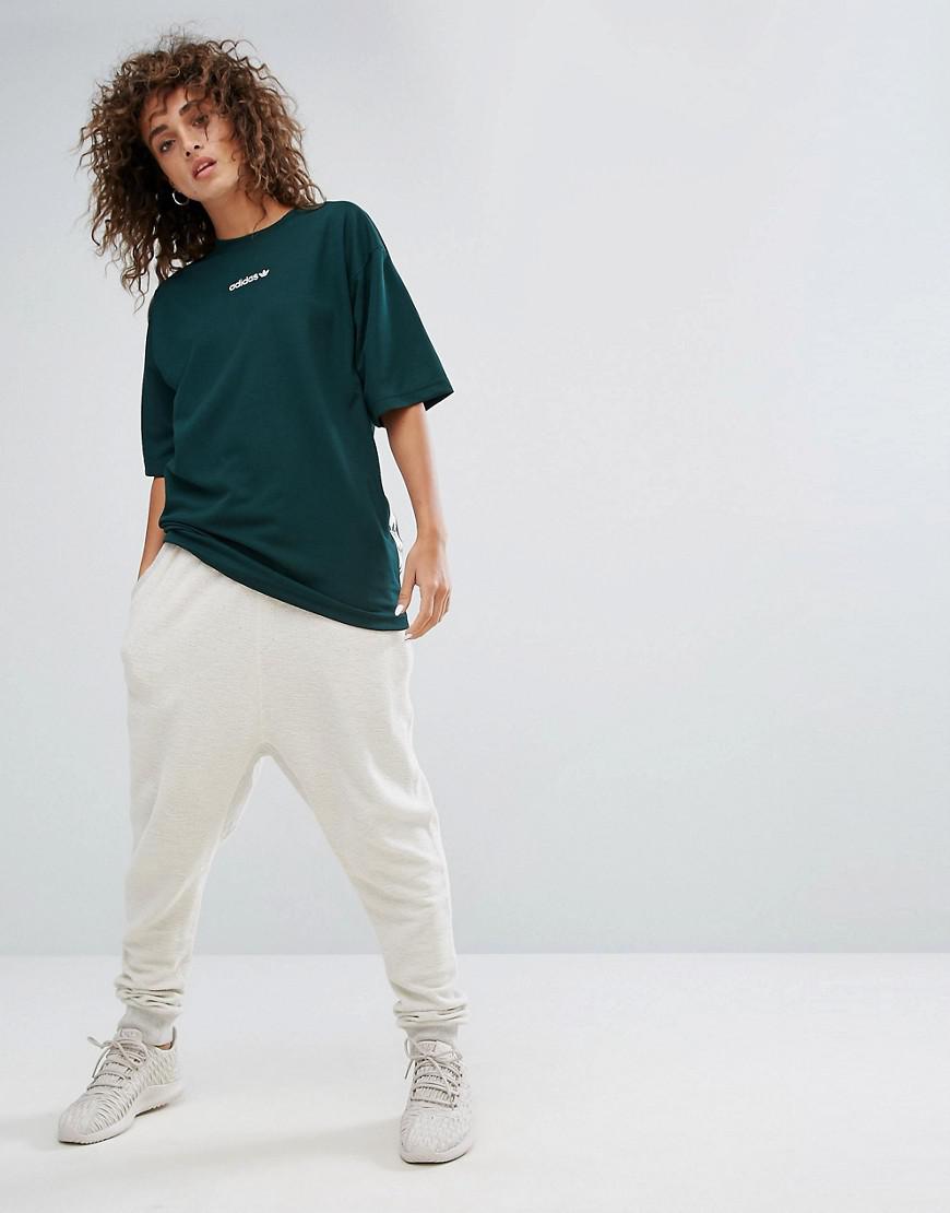 adidas Synthetic Originals Tnt Tape Tee In Green Lyst adidas Synthetic Originals Tnt Tape Tee In Green Lyst