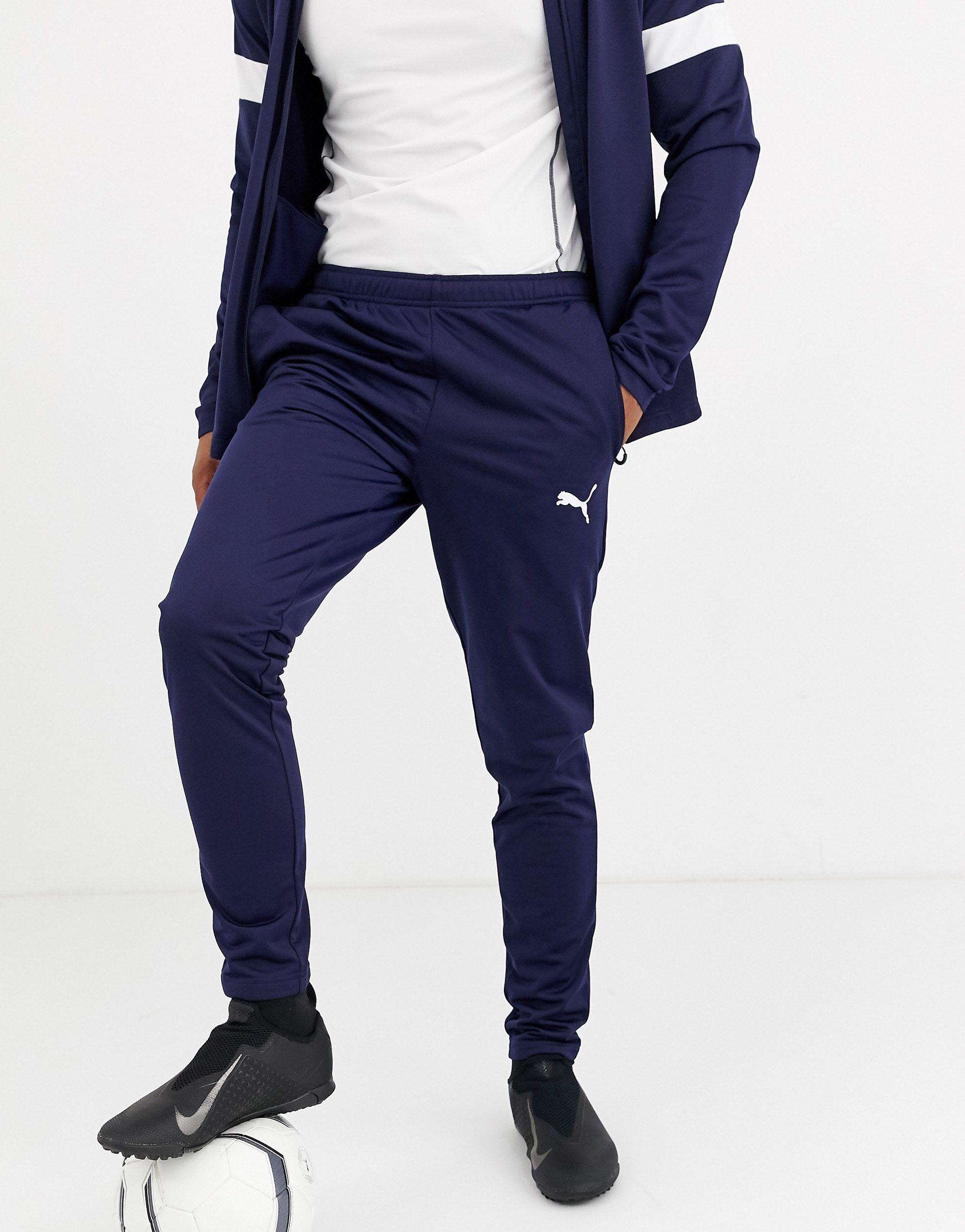 Chándal azul marino con paneles blancos PUMA de Tejido sintético de color  Azul para hombre | Lyst