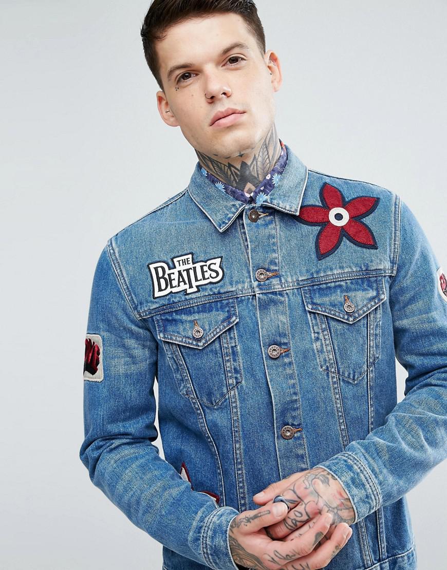 pretty green beatles denim jacket