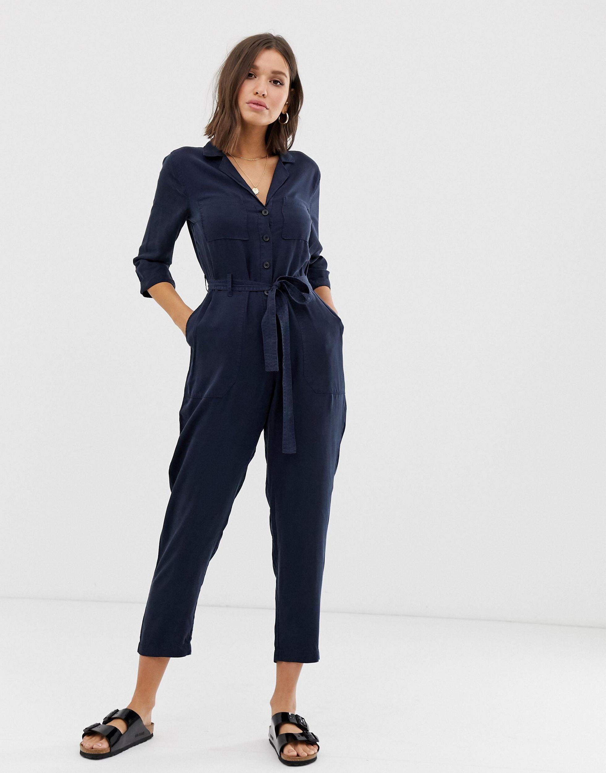 Abercrombie & Fitch Jumpsuit in Blue | Lyst