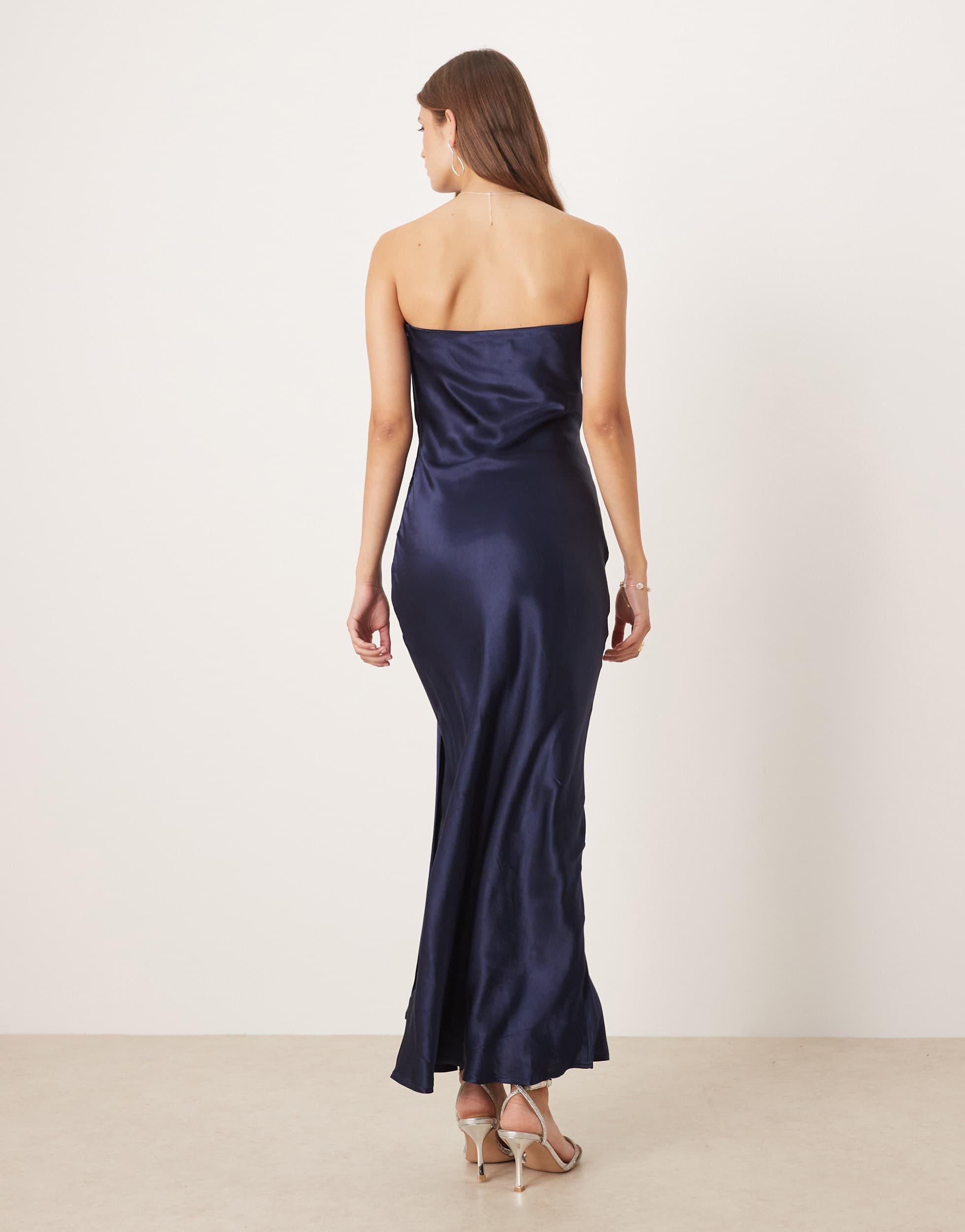 Navy Blue Strapless Mini Dress Paityn Strapless Maxi Dress In Navy Altar'd  State