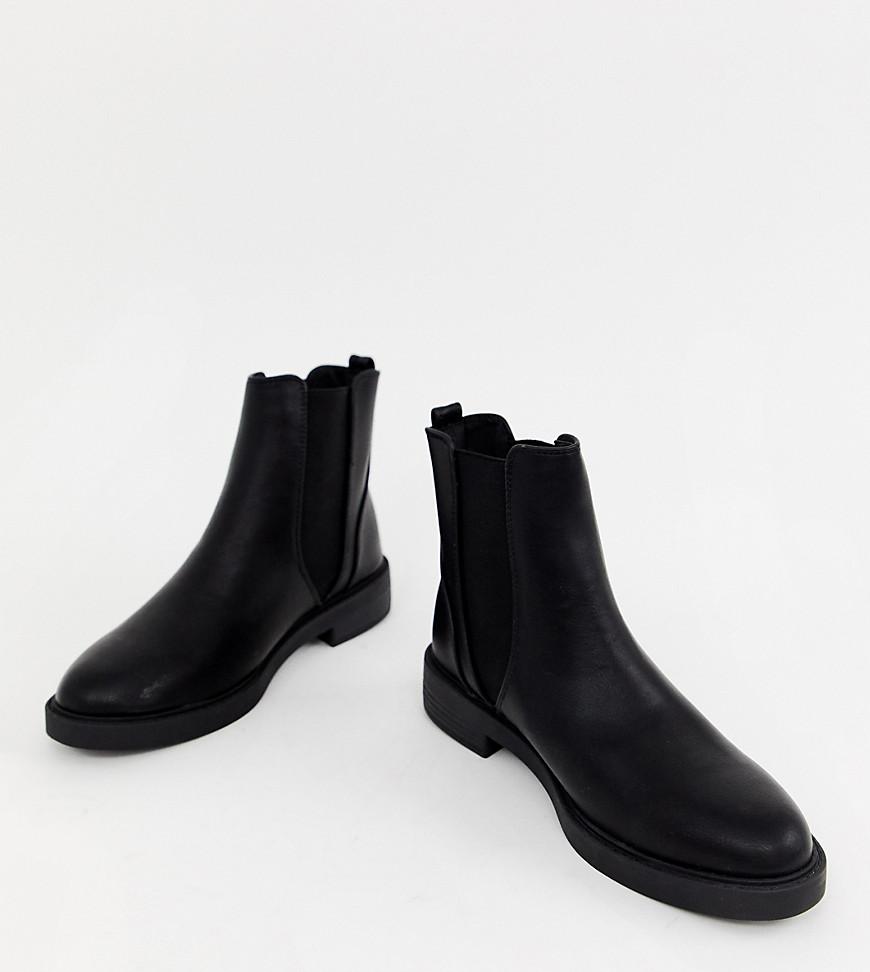 chunky chelsea boots flat
