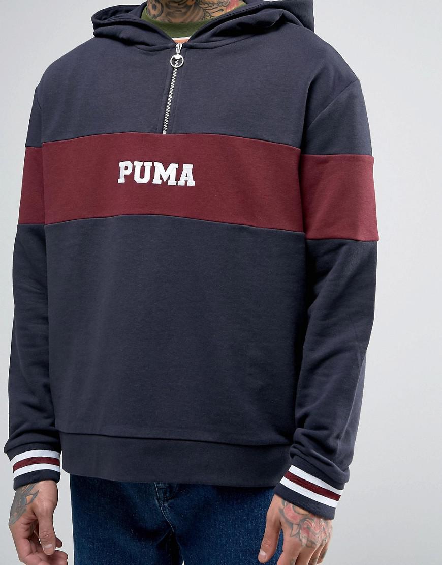 PUMA Cotton Retro Pullover Hoodie In Navy Exclusive To Asos 57531001 in ...
