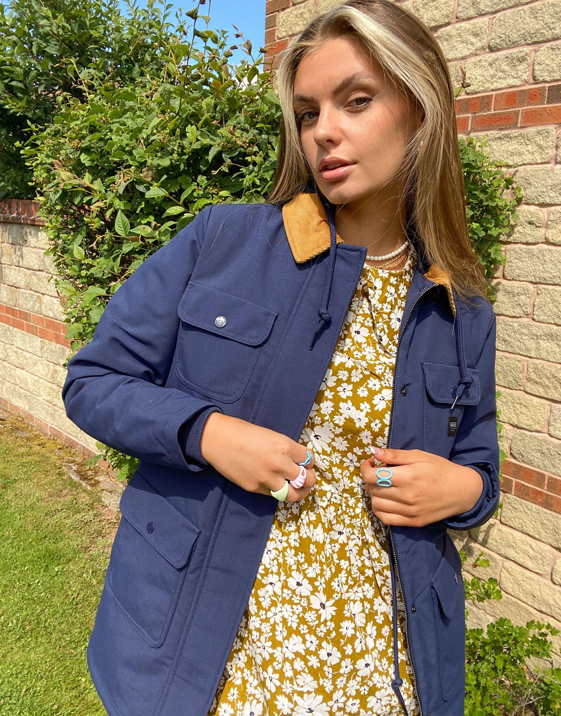Vans Drill Long Ii Chore Coat in Blue 