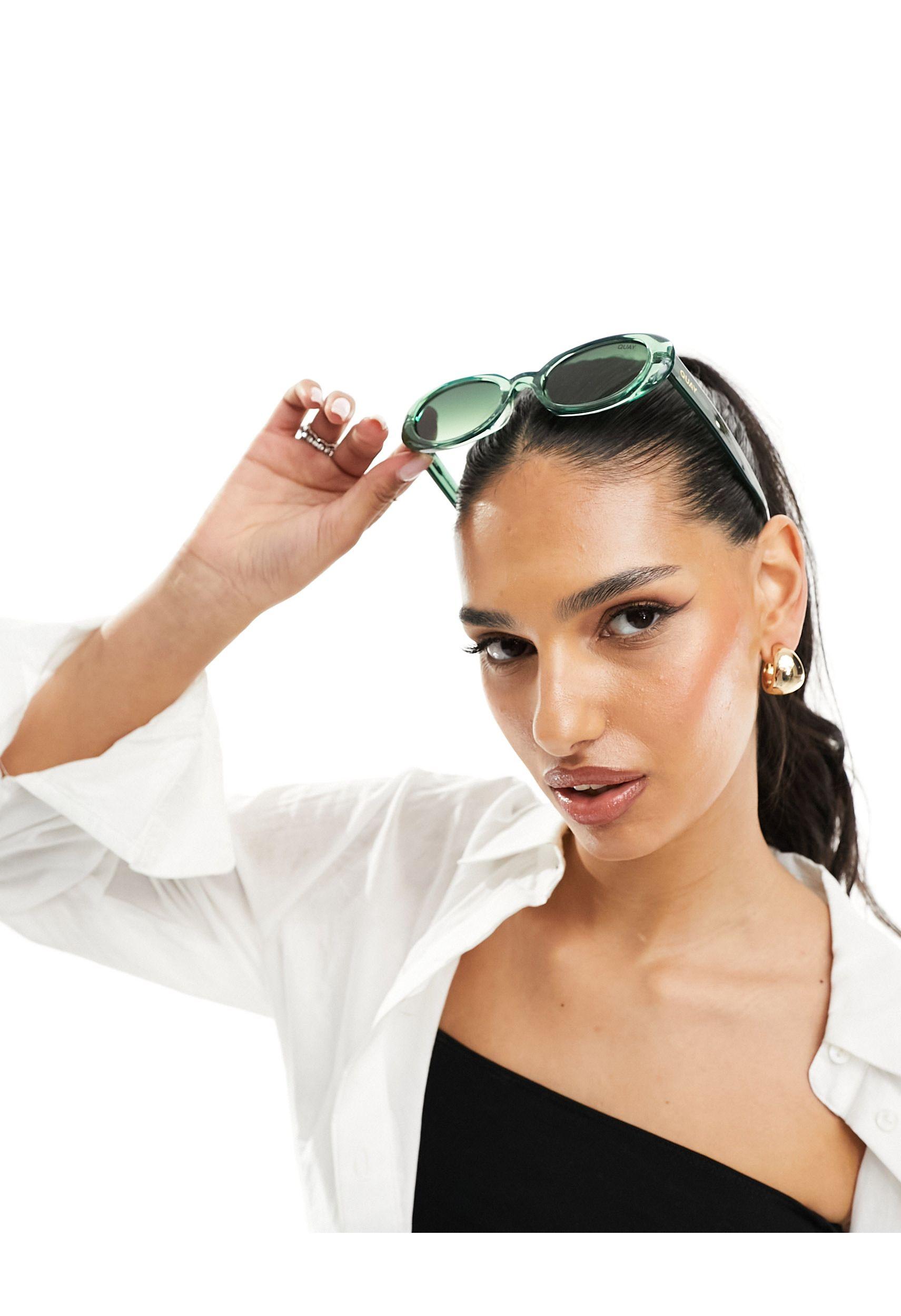 Quay hotsell oval sunglasses
