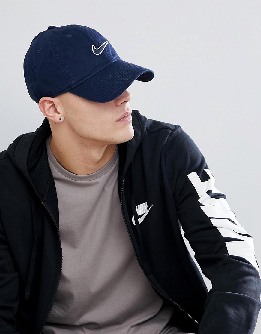 nike embroidered swoosh cap