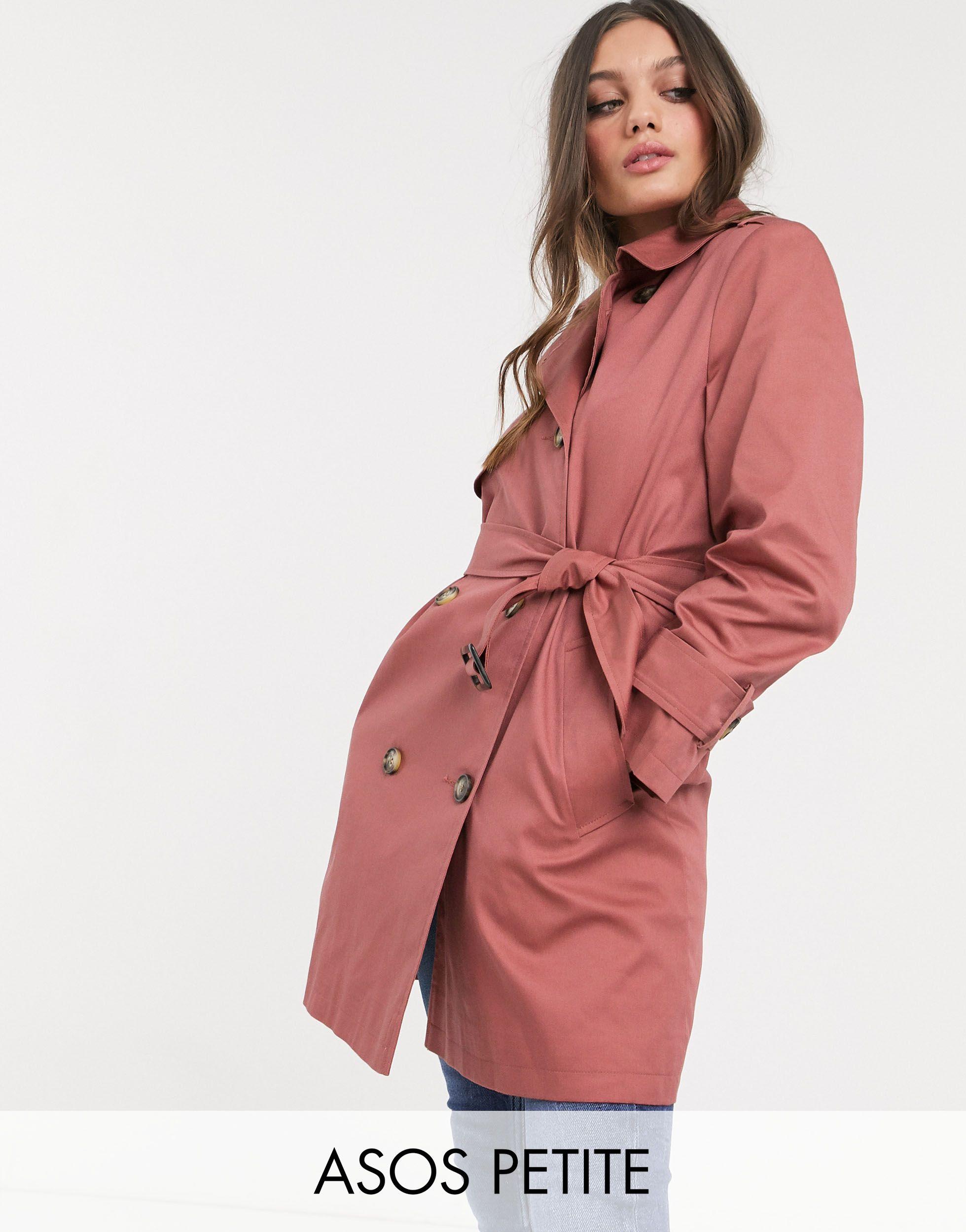 asos trench rose