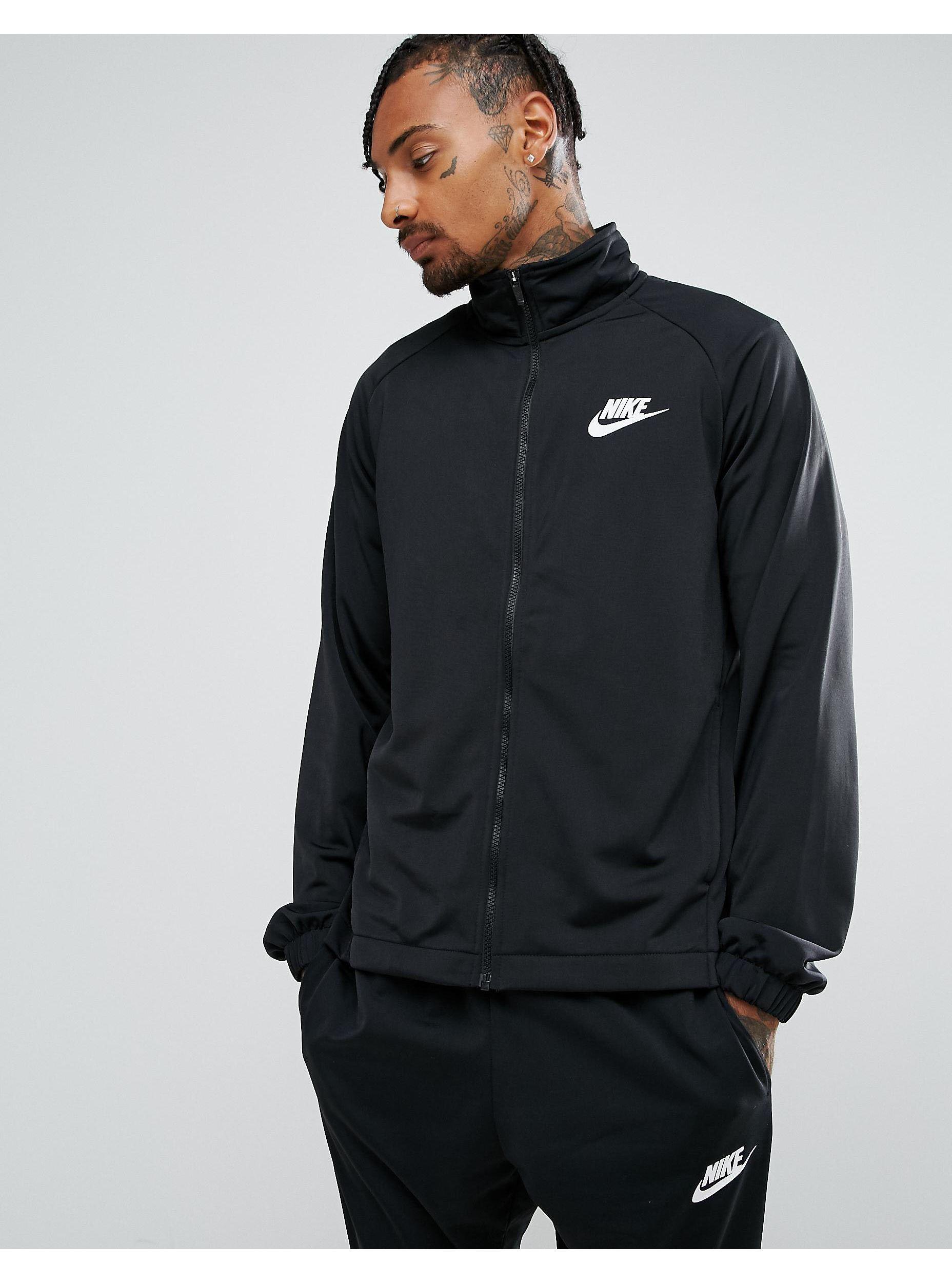 Nike Polyknit Tracksuit Set in Black for Men | Lyst
