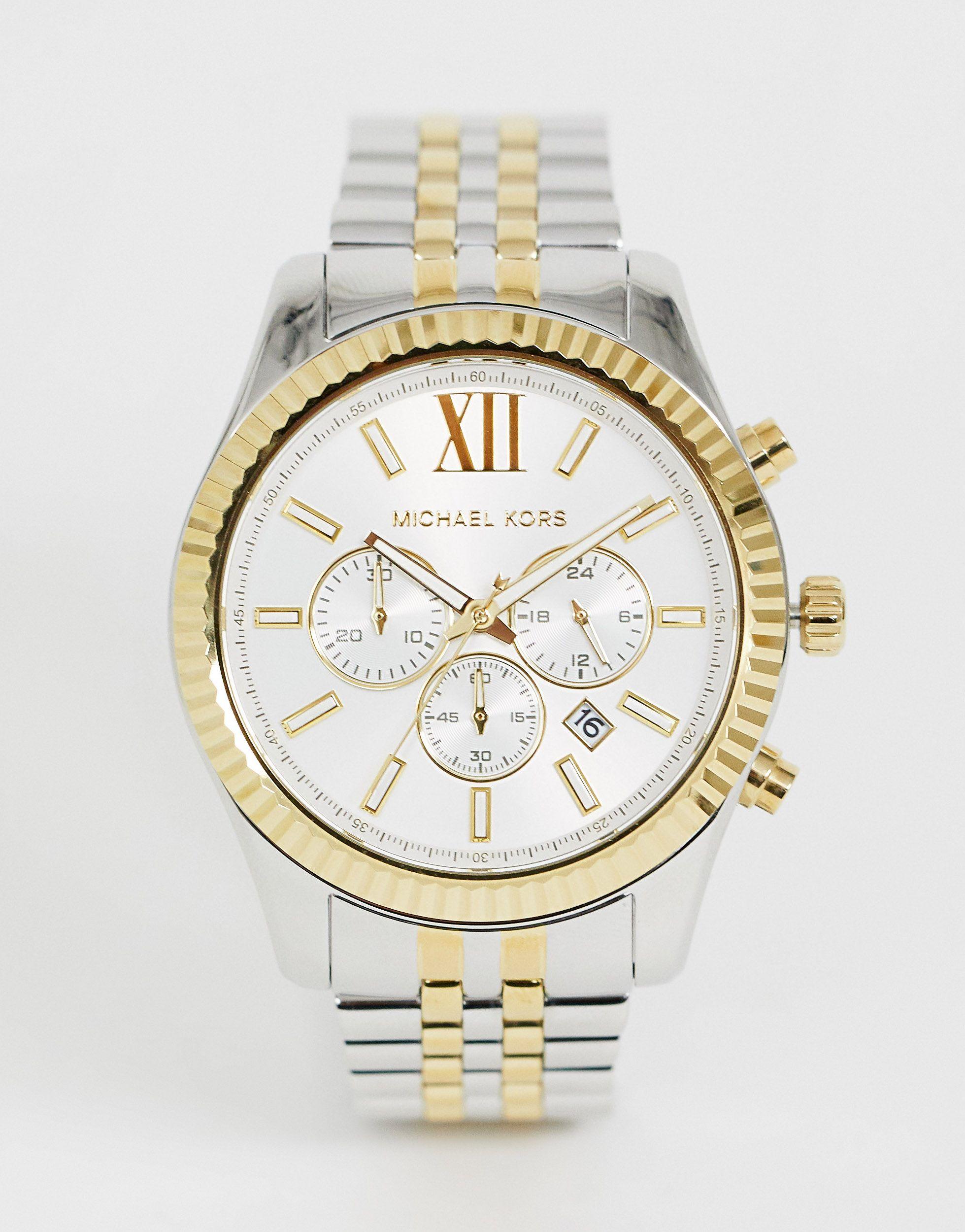 Mk8344 lexington - montre Michael Kors en coloris Métallisé - Lyst