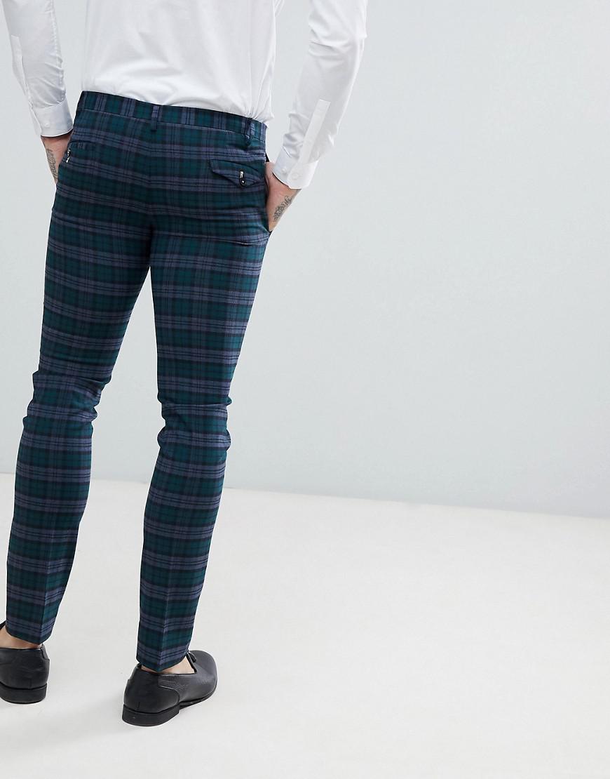 Monkey Wool Super Skinny Suit Trousers 