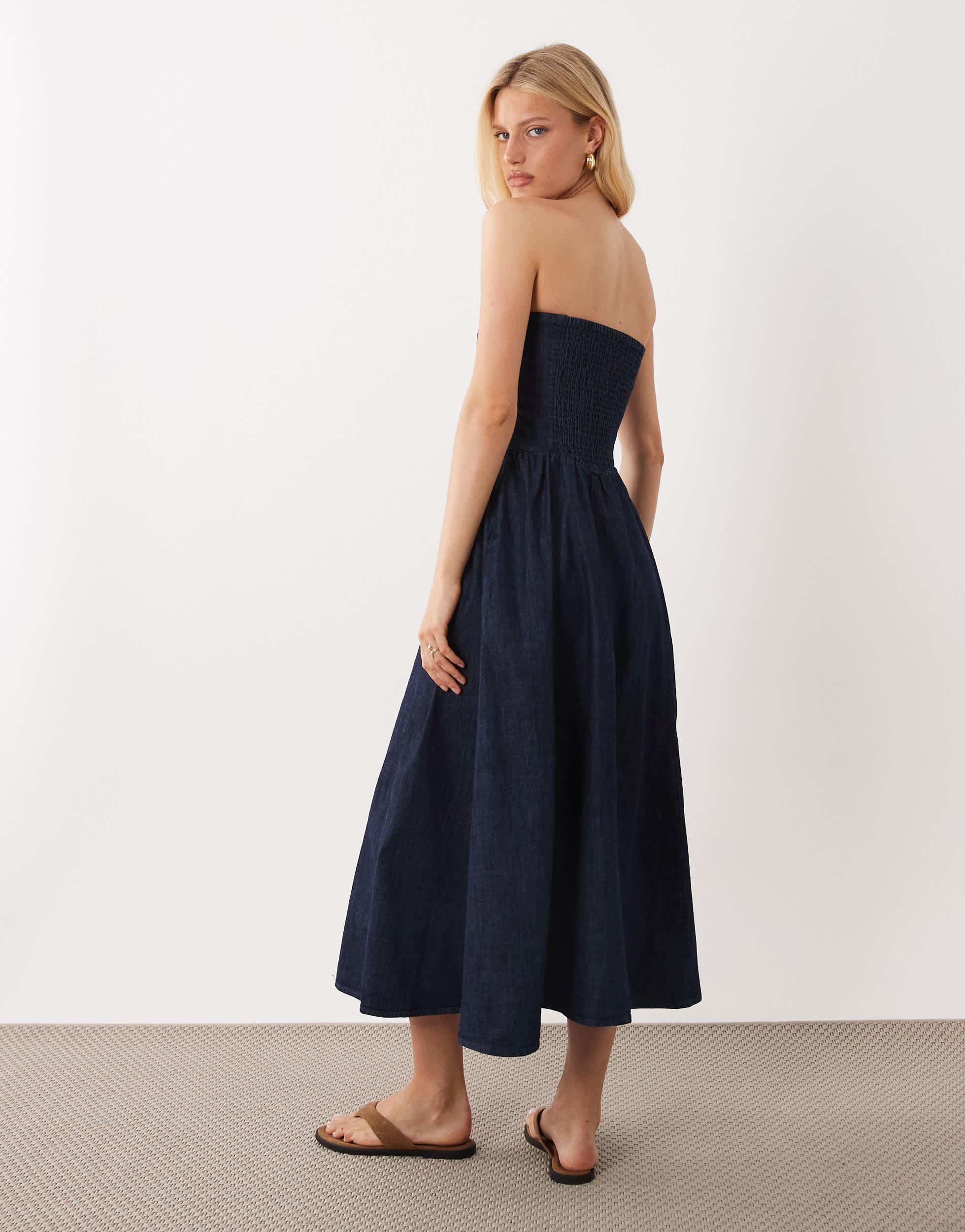mango blue dress Just A Girl Mini Dress Navy main image 1