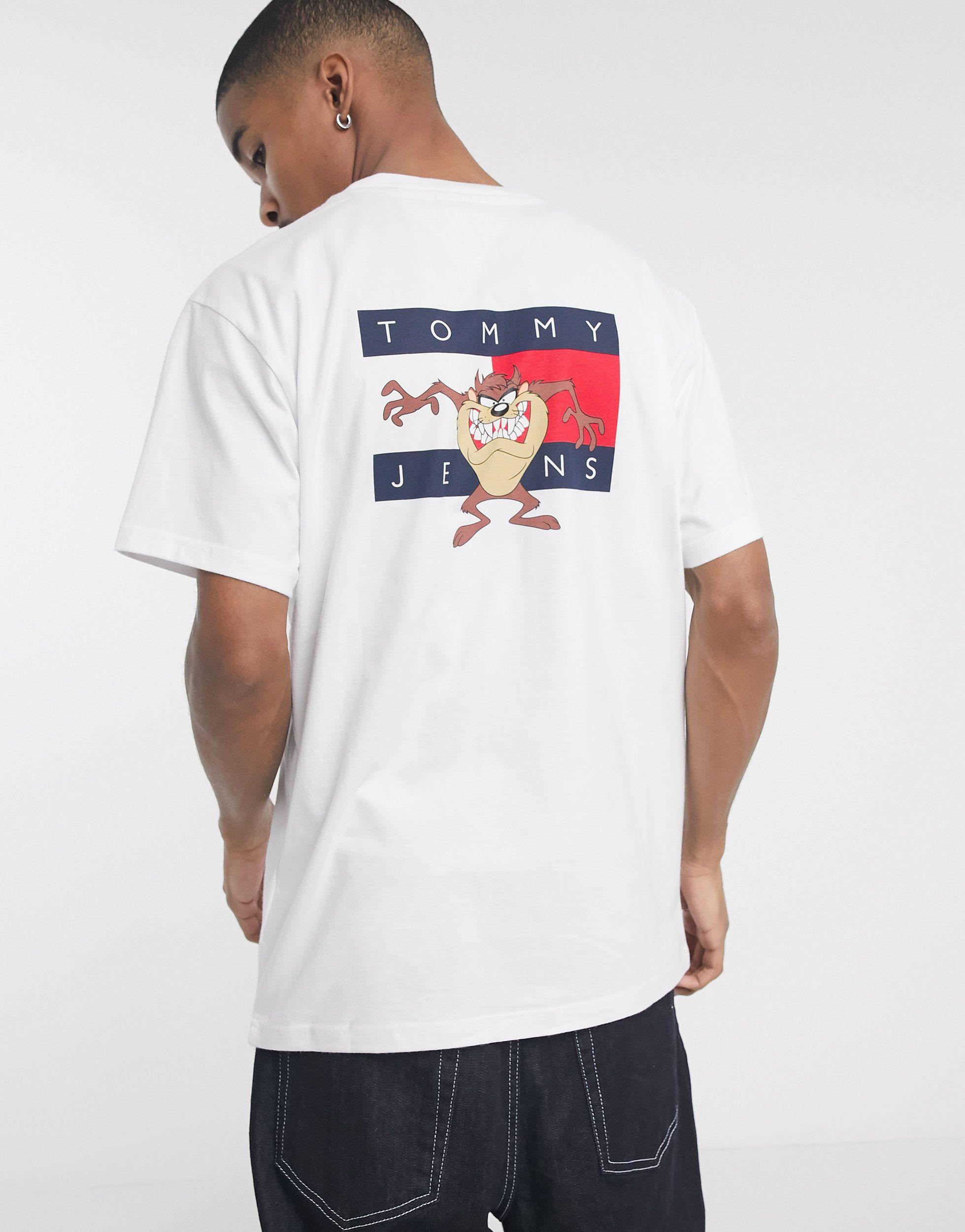 Looney Tunes X Tommy Hilfiger Jeans Navy Blue T-Shirt Mens Size XL 