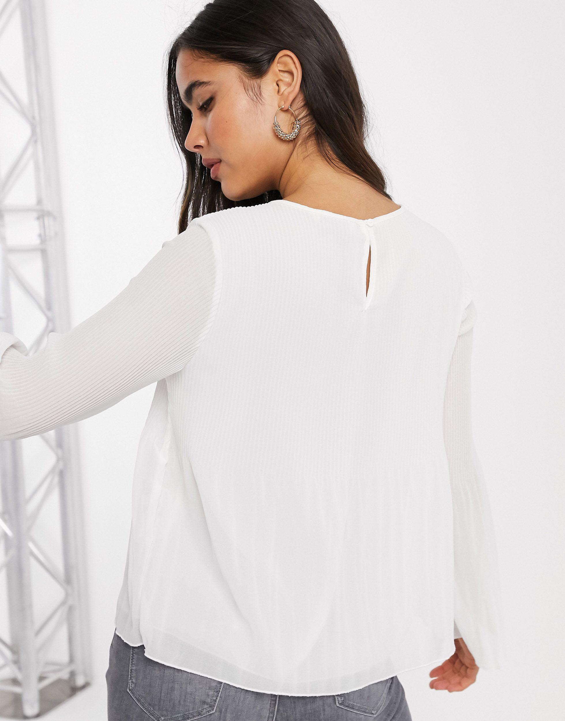 Blusa plisada stradivarius deals