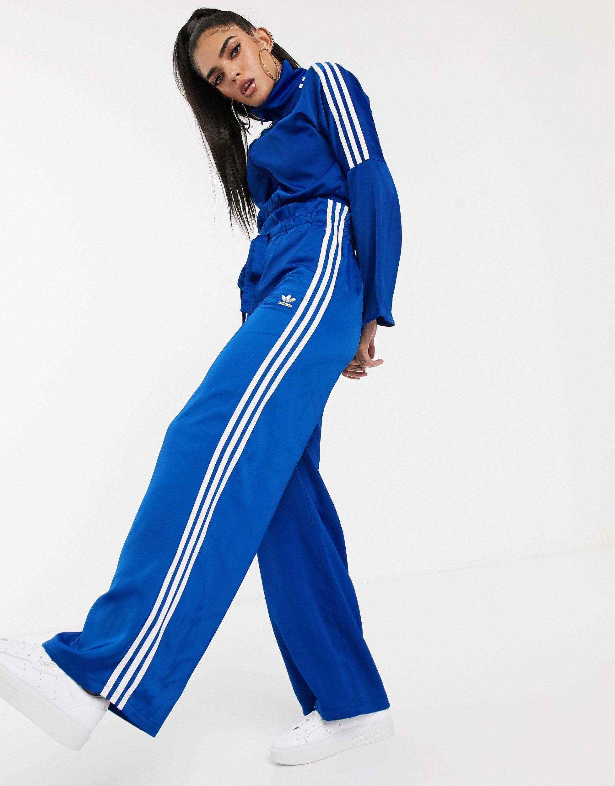 adidas Originals Synthetic Bellista Paper Bag Trousers in Blue | Lyst Canada