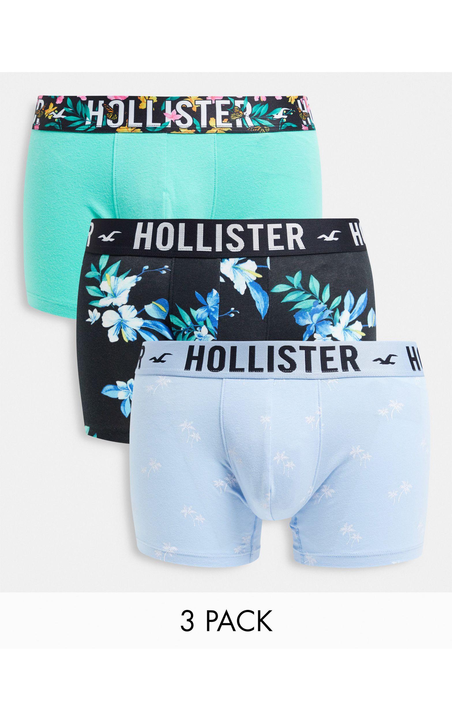 Hollister 3er Pack Unterhosen In Blau Fur Herren Lyst