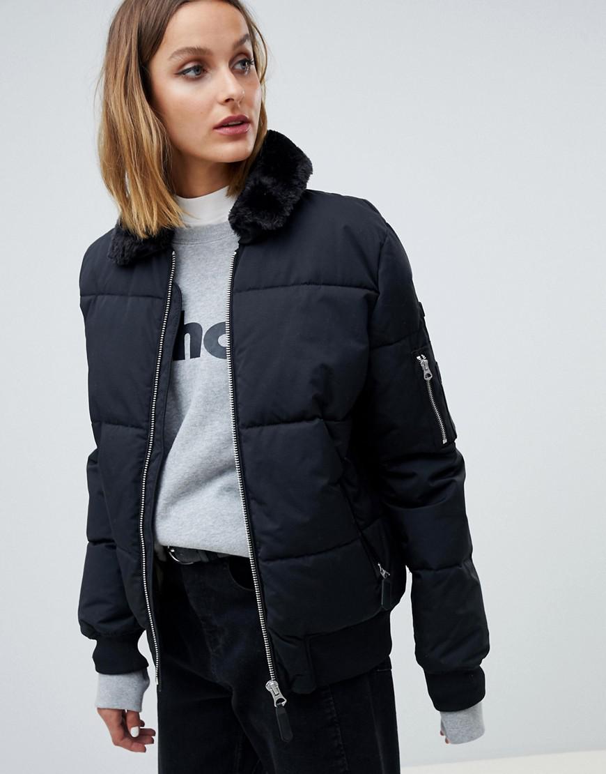 schott padded jacket womens