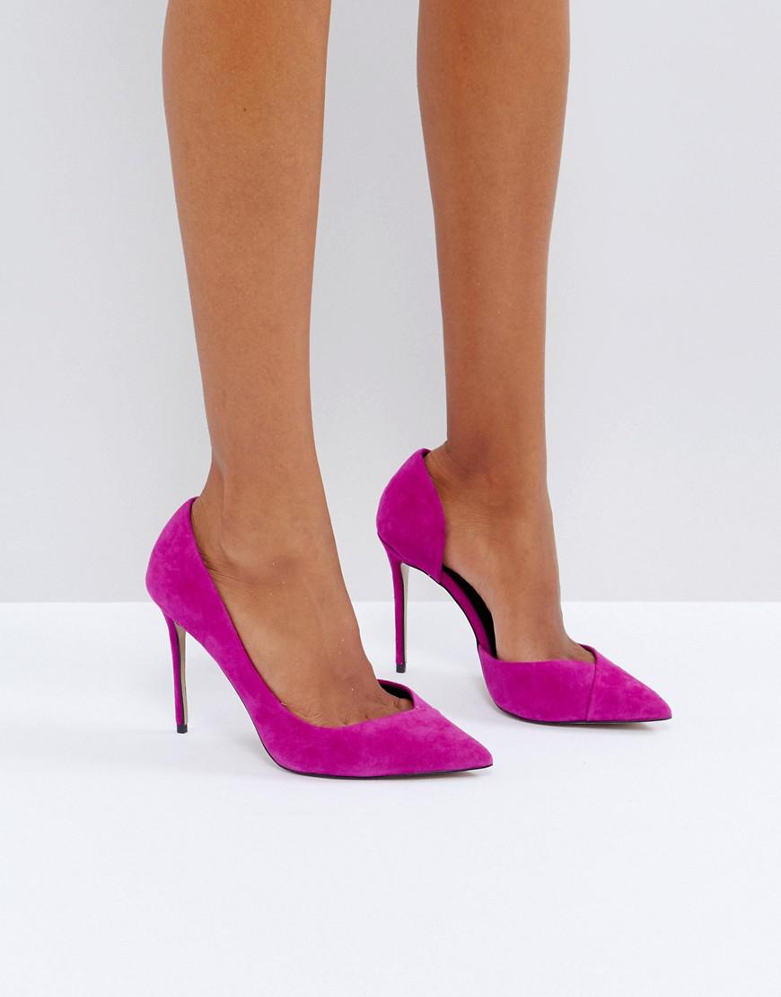 Carvela Kurt Geiger Apple Pink Suede Court Shoes - Lyst