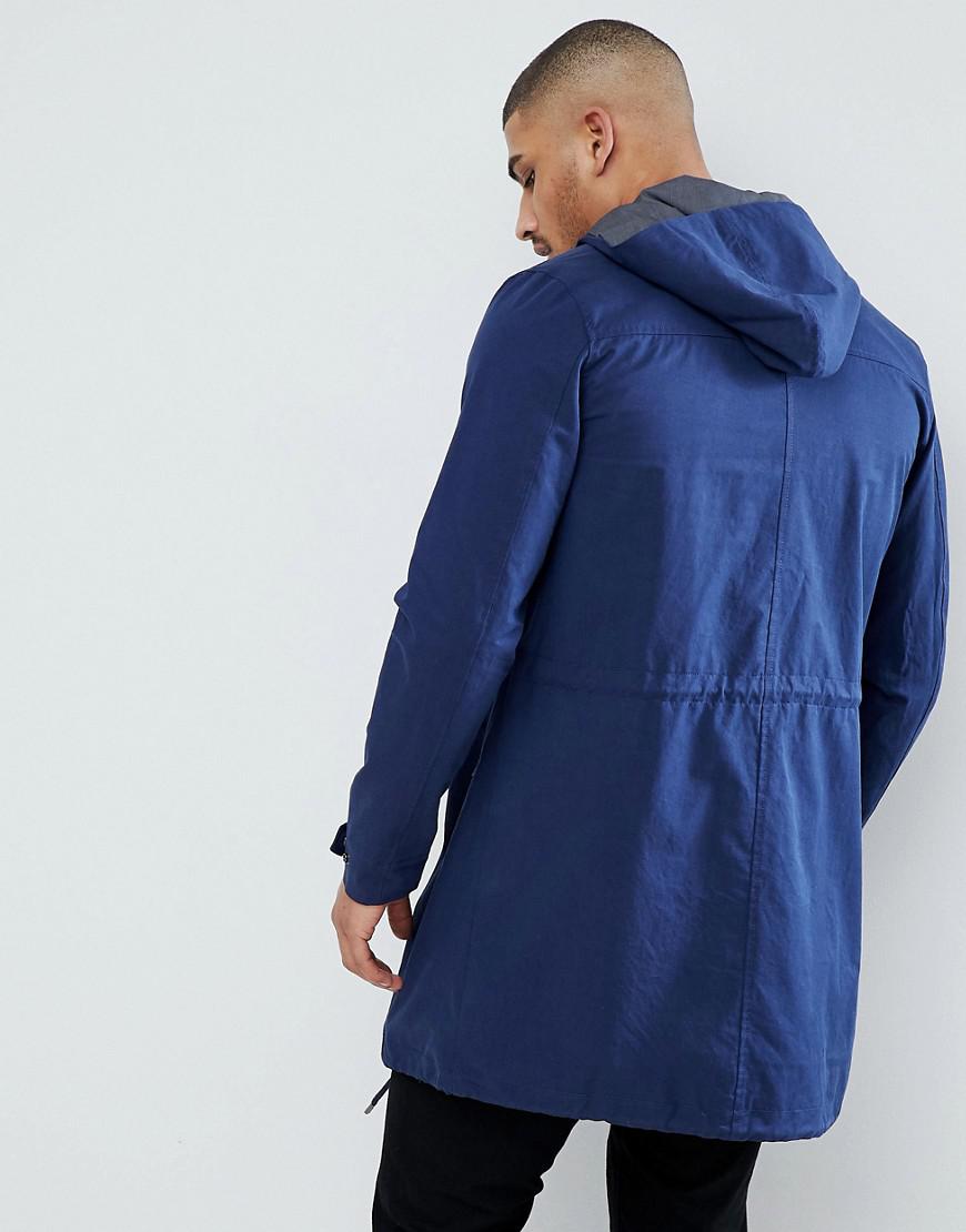 parka with drawstring waist