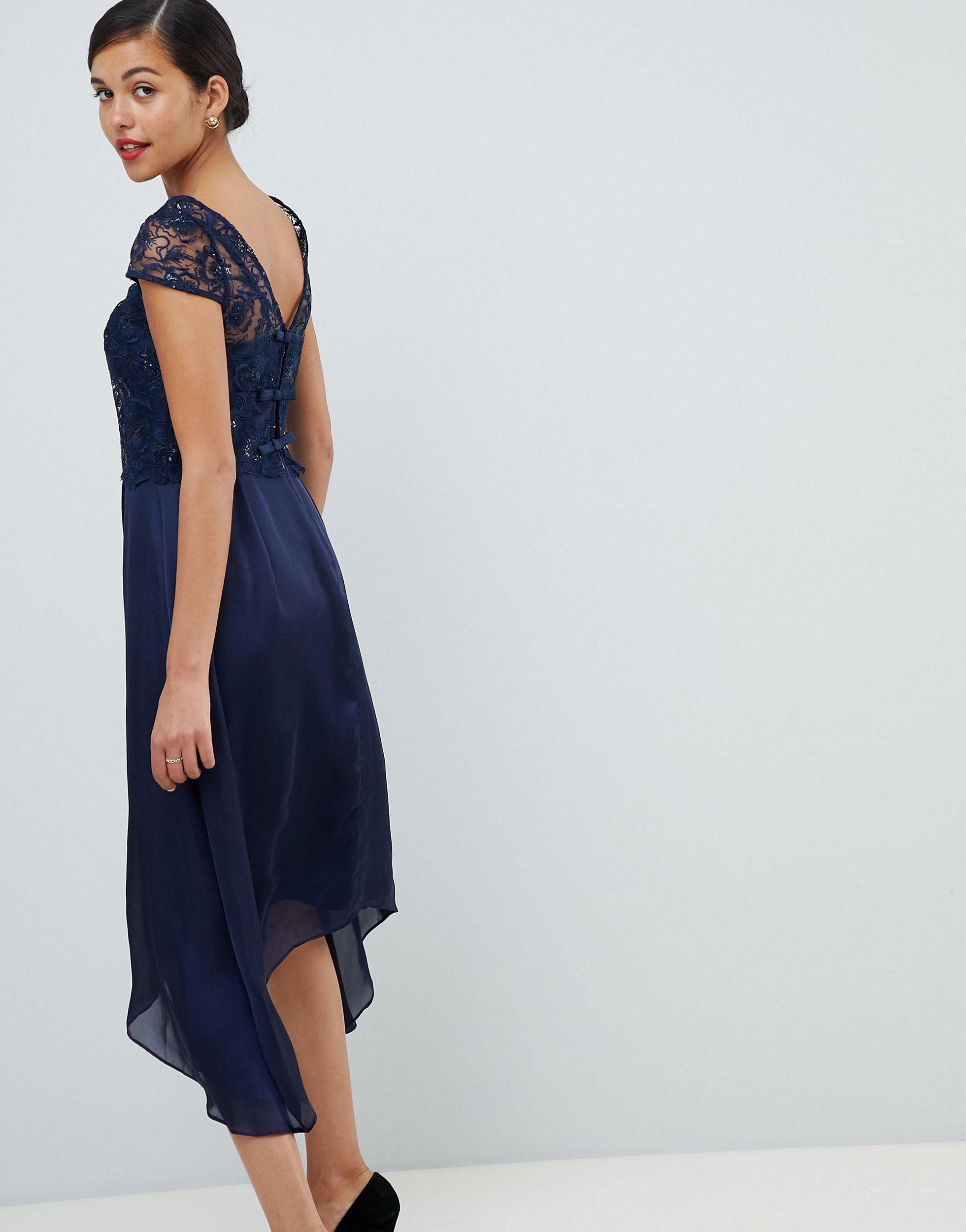 coast jade lace midi dress