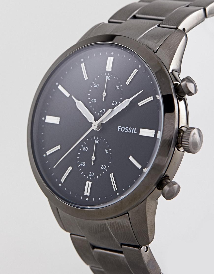 Fossil Fs5349 Townsman Chronograph Bracelet Watch In Gunmetal 44mm in ...