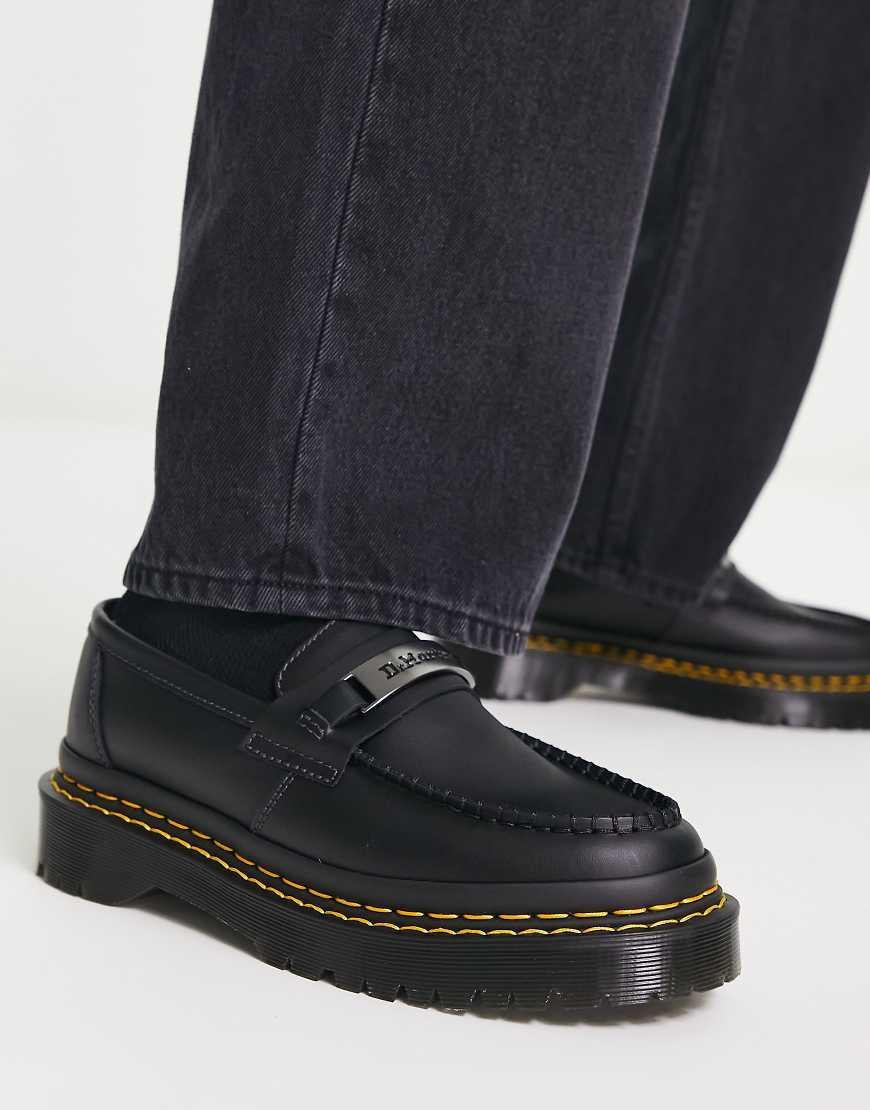 Martens Penton Bex Double Stitch Loafer in Black for Men Lyst UK