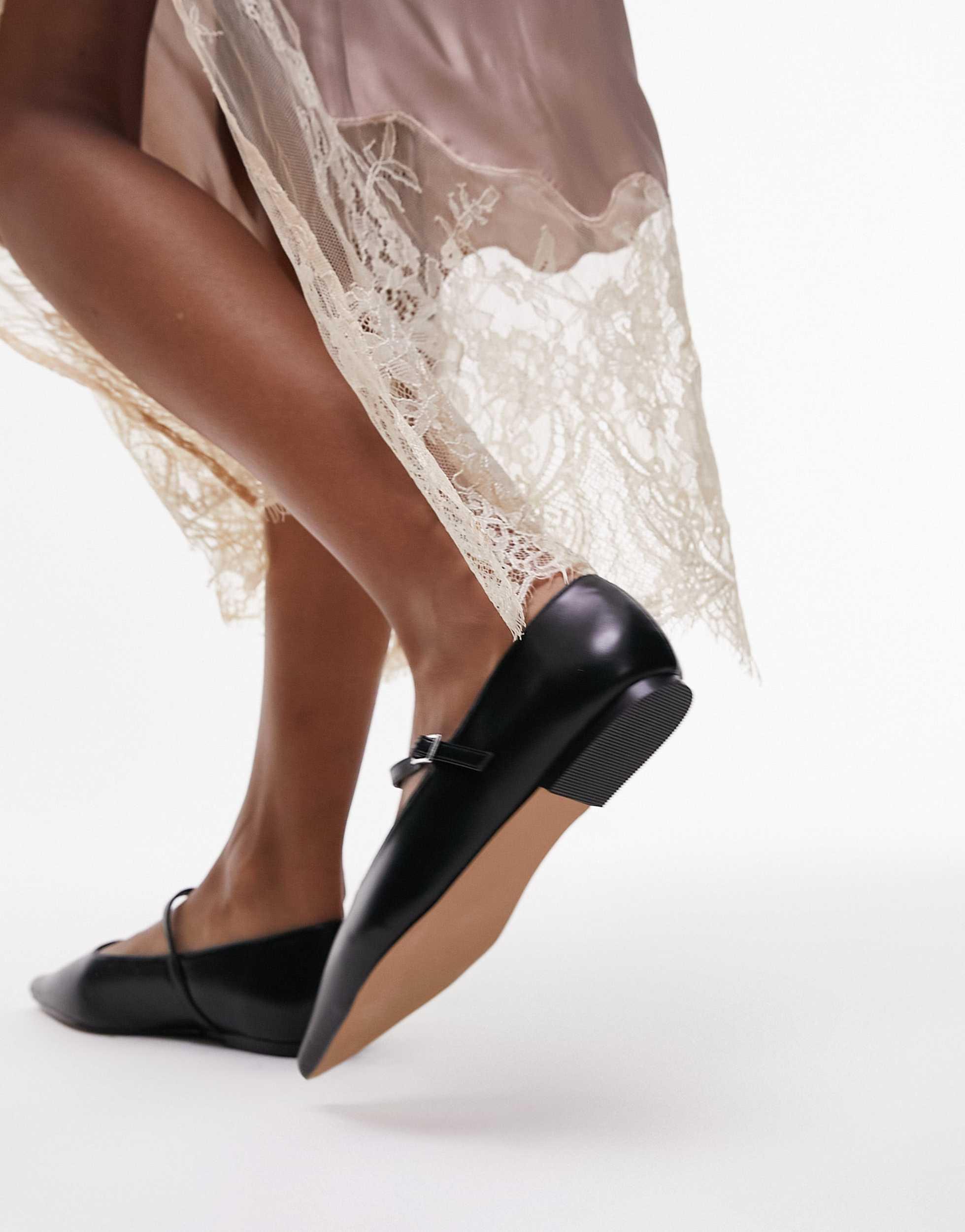 Ballet Asos Topshop Shoes TOPSHOP Arya Ballet Flats In Gray Lyst