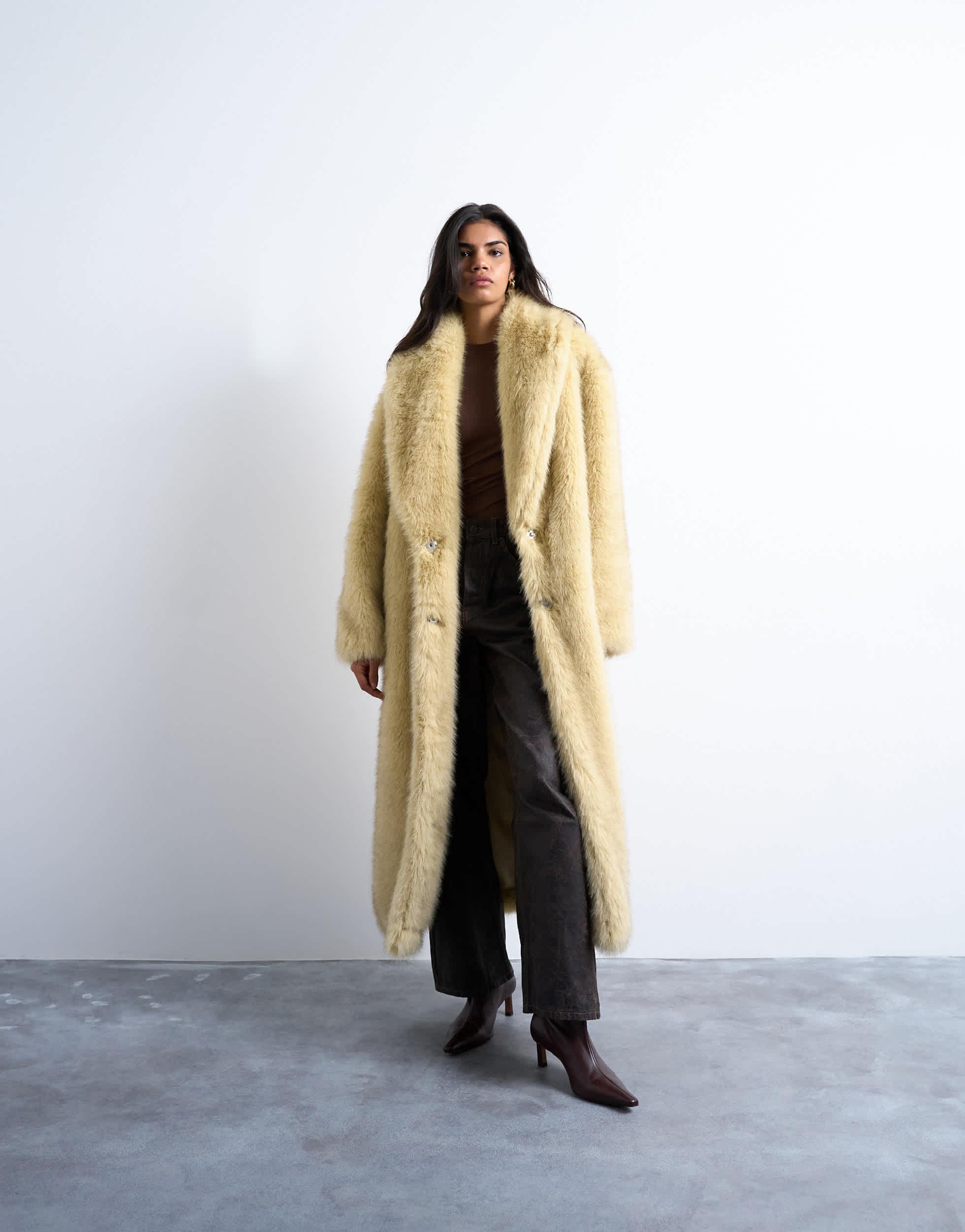 Fur Coat Topshop Trench Coat Nordstrom Women's TOPSHOP Fur Coats