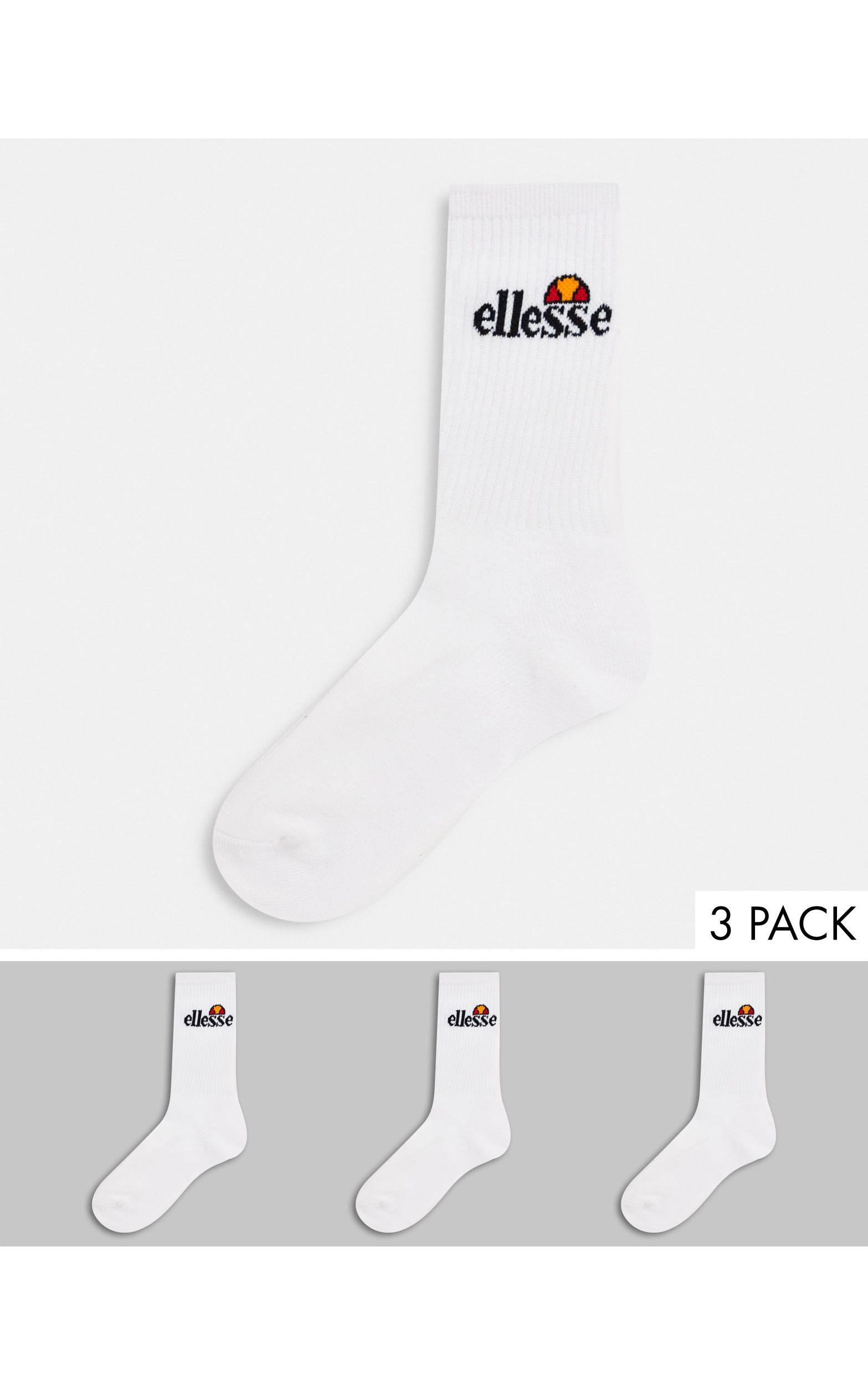 Ellesse Synthetic Bisba 3 Pack Socks in White - Lyst
