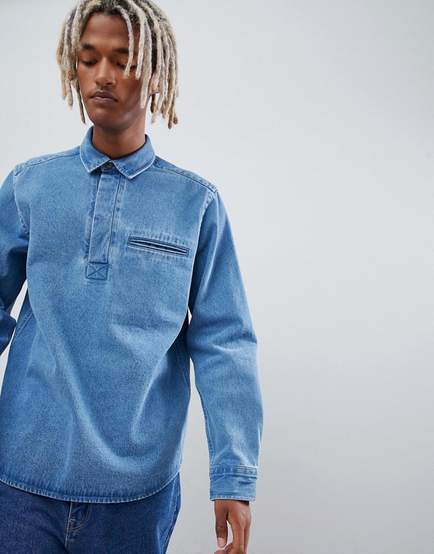 oversized denim shirt mens