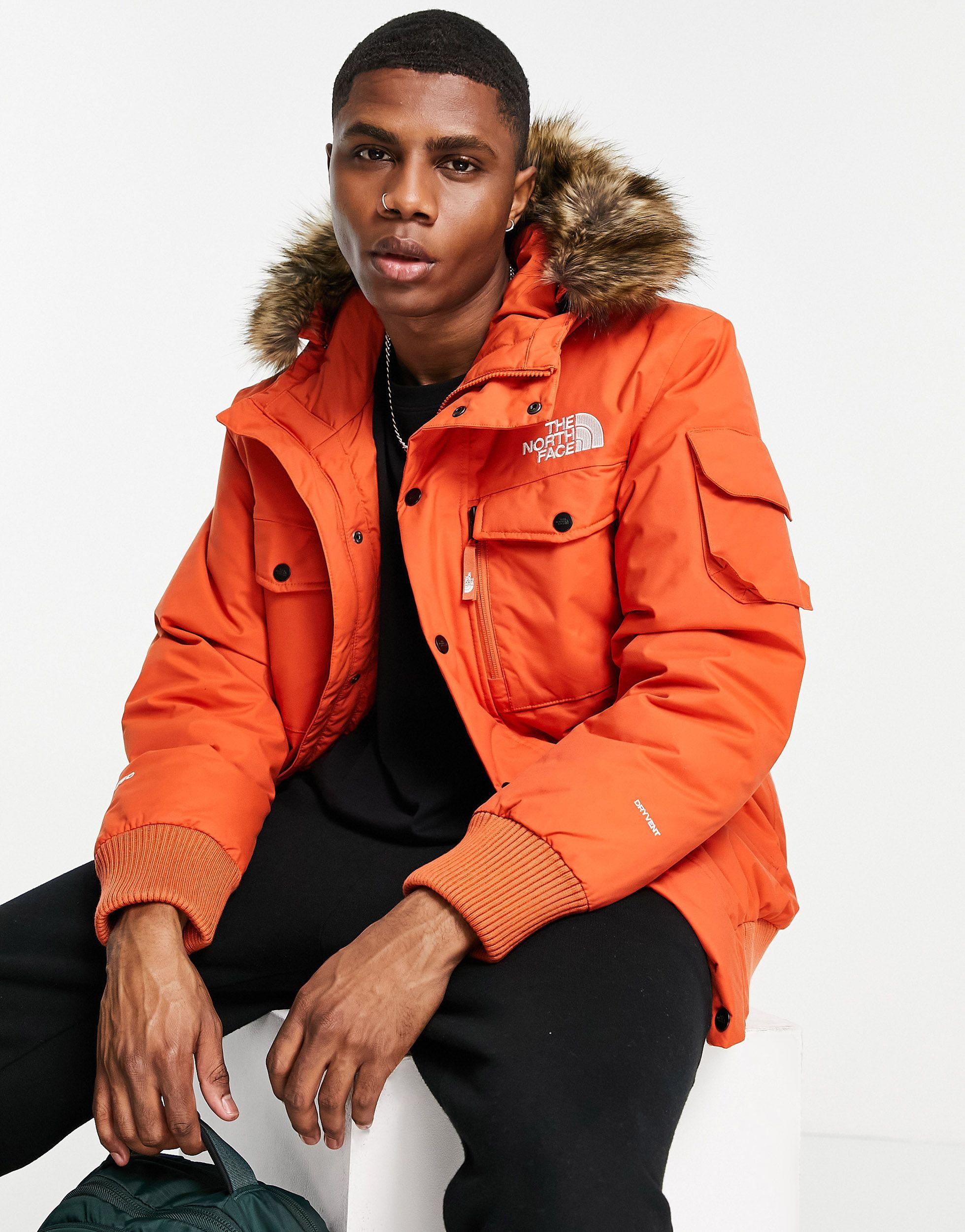 The North Face Gotham Jacket in Orange for Men | Lyst