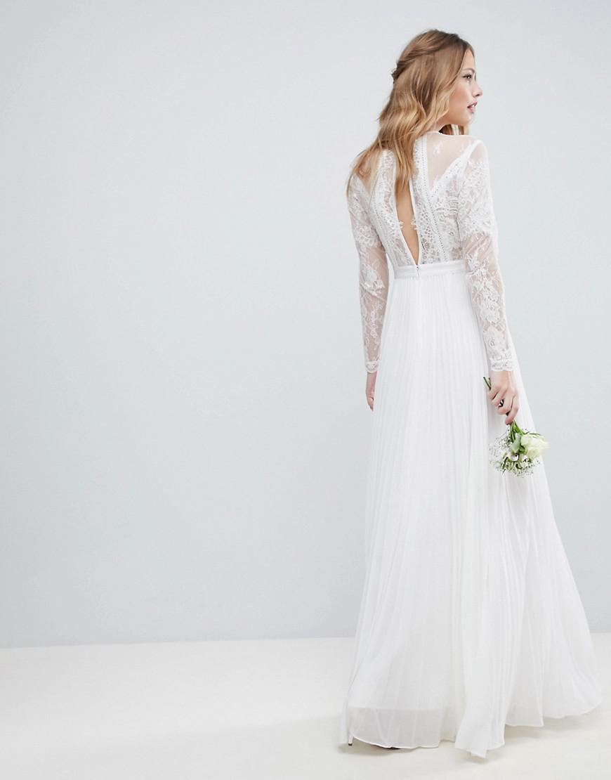 asos lace wedding dress
