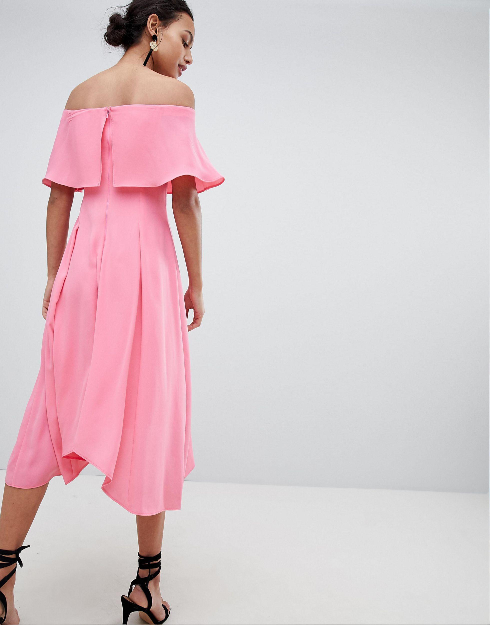 coast yellow bardot dress