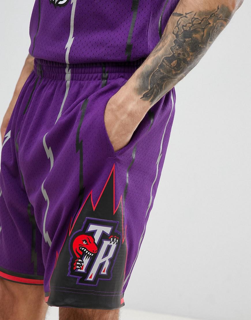 Mitchell Ness Nba Toronto Raptors Swingman Shorts In Purple For Men Lyst