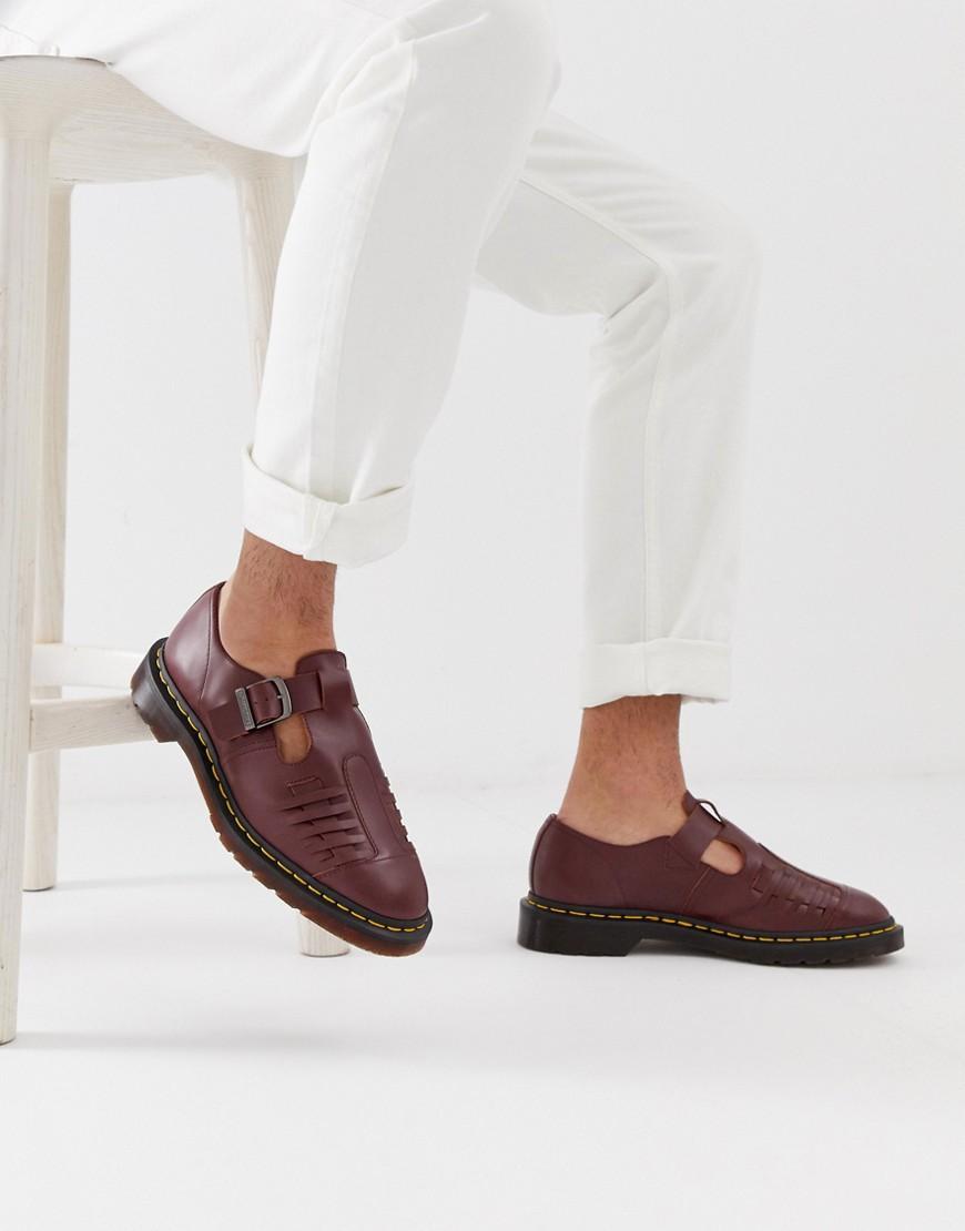Sandalias de tejido color guinda Dr. Martens de Ante de color Rojo para  hombre | Lyst