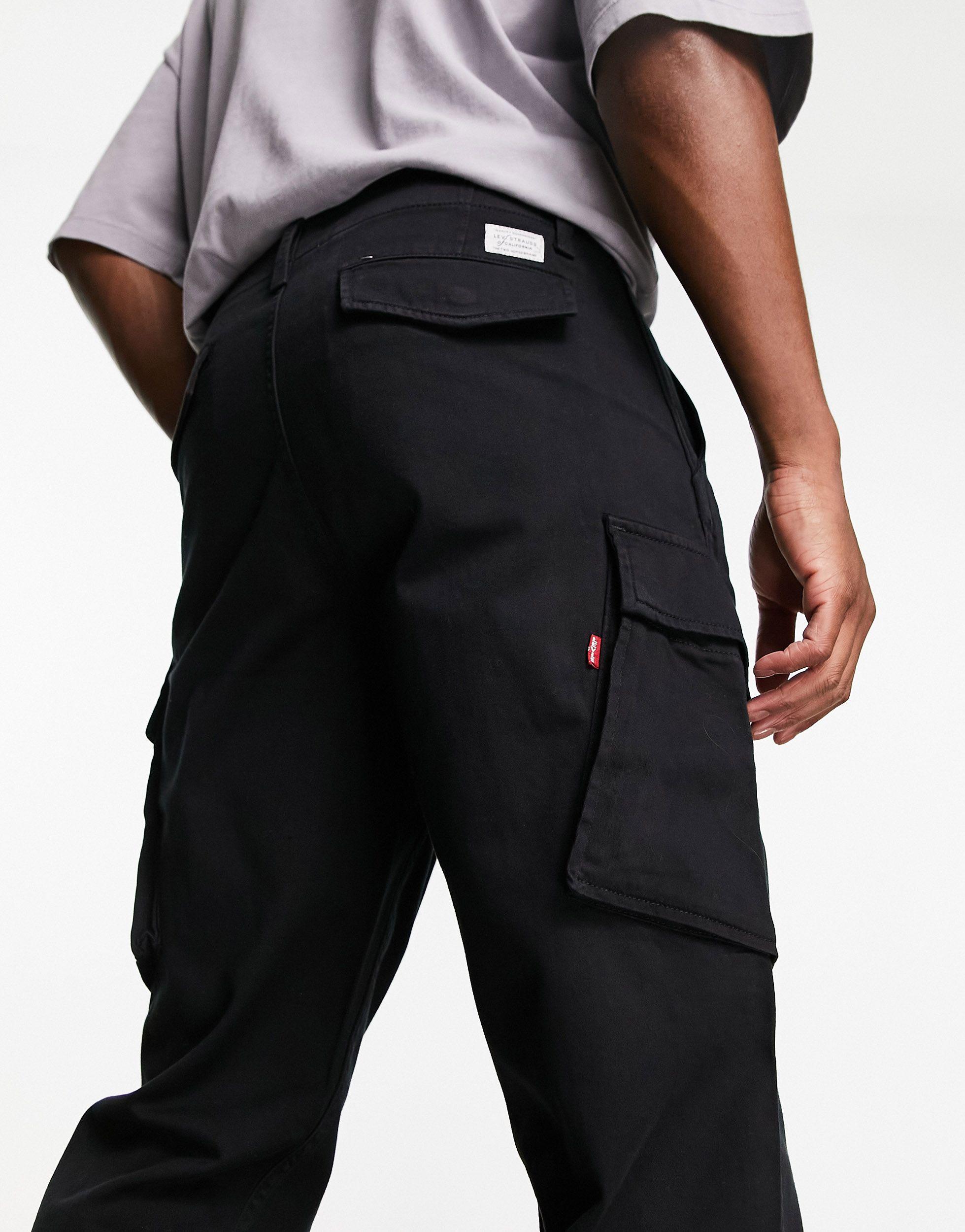Levi's Xx Taper Cargo Ii Chinos With Pockets in Black for Men Lyst