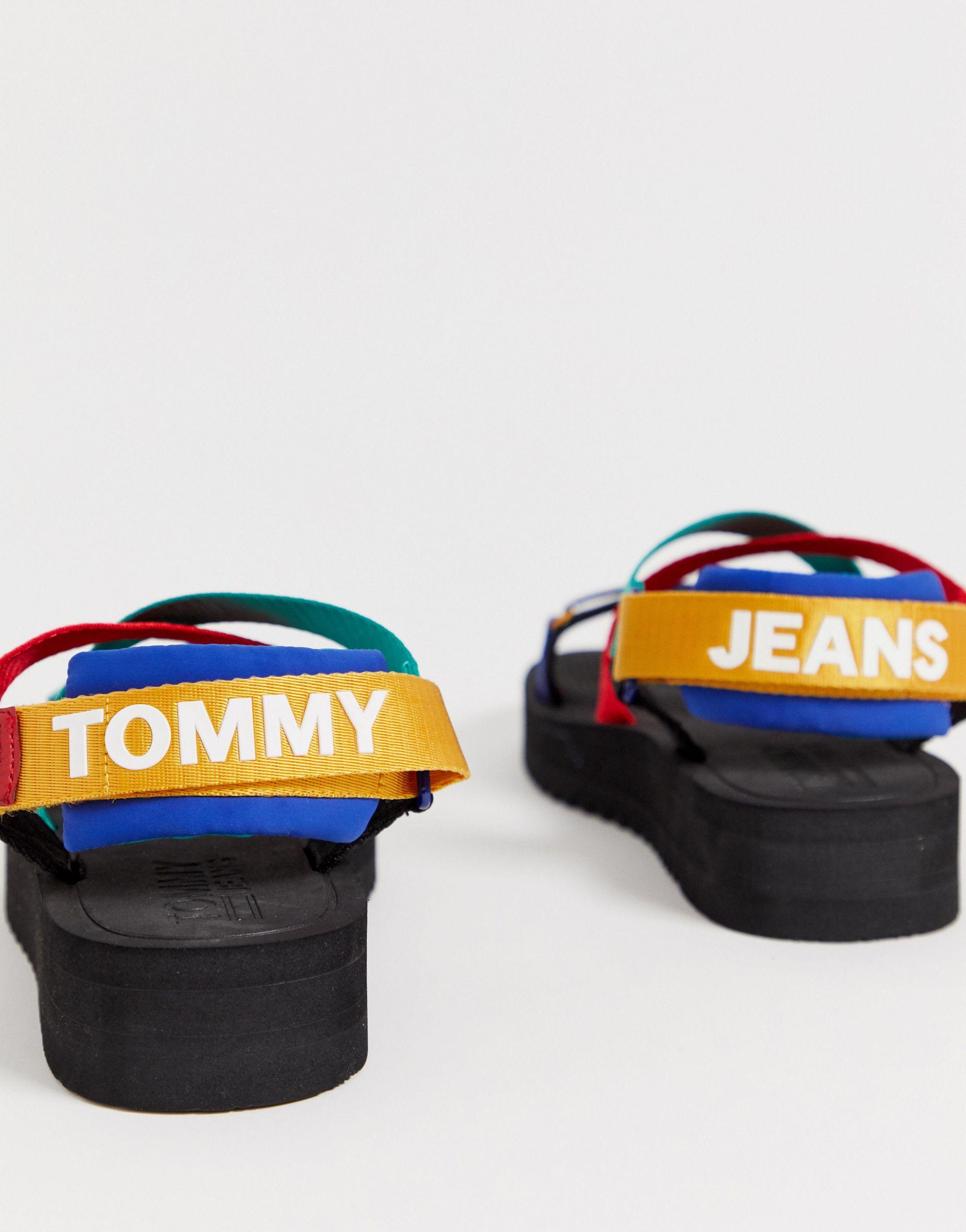 Tommy Hilfiger Denim Sandal With Bright Straps in Blue for Men | Lyst  Australia