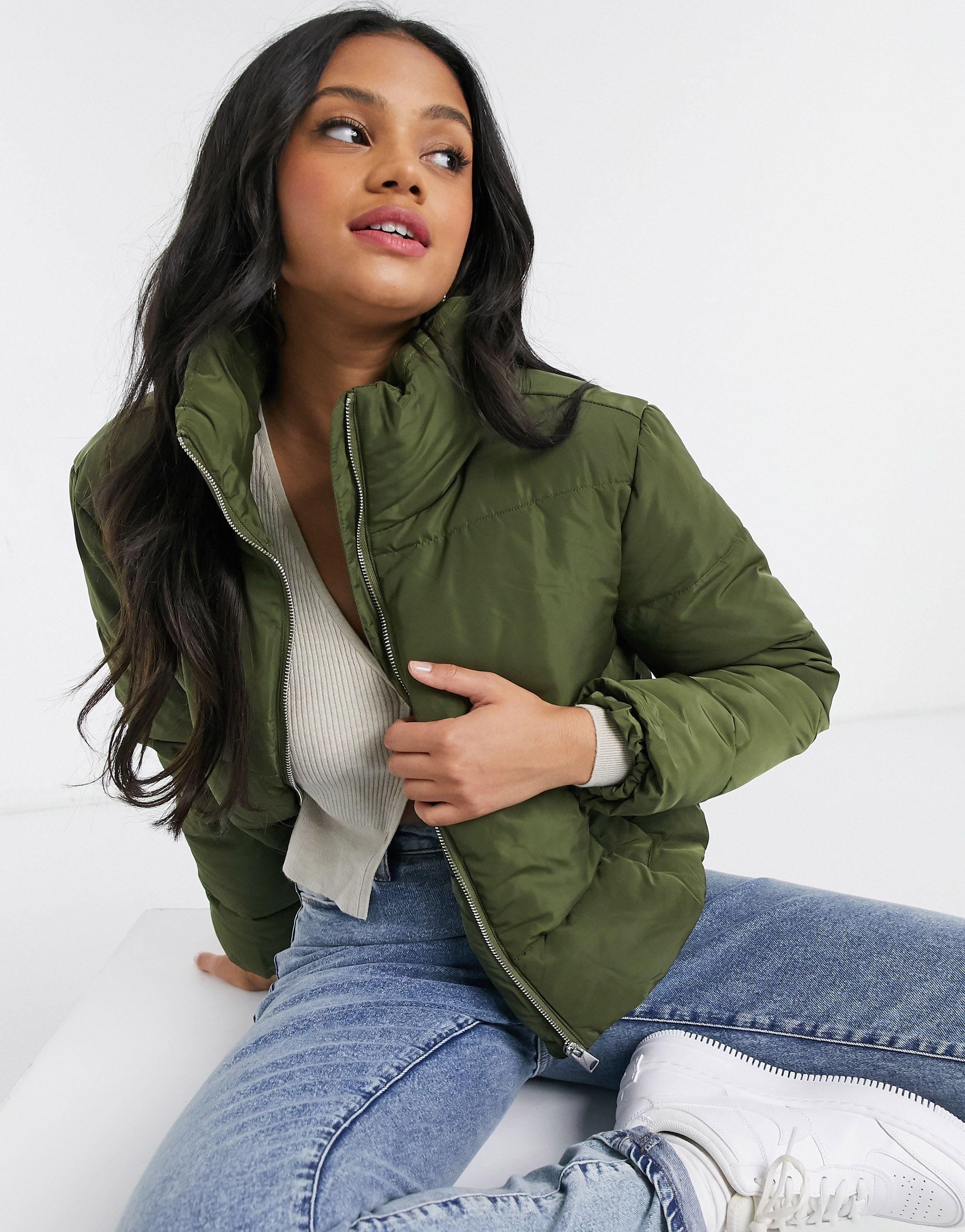 Miss Selfridge Short Puffer Jacket in 