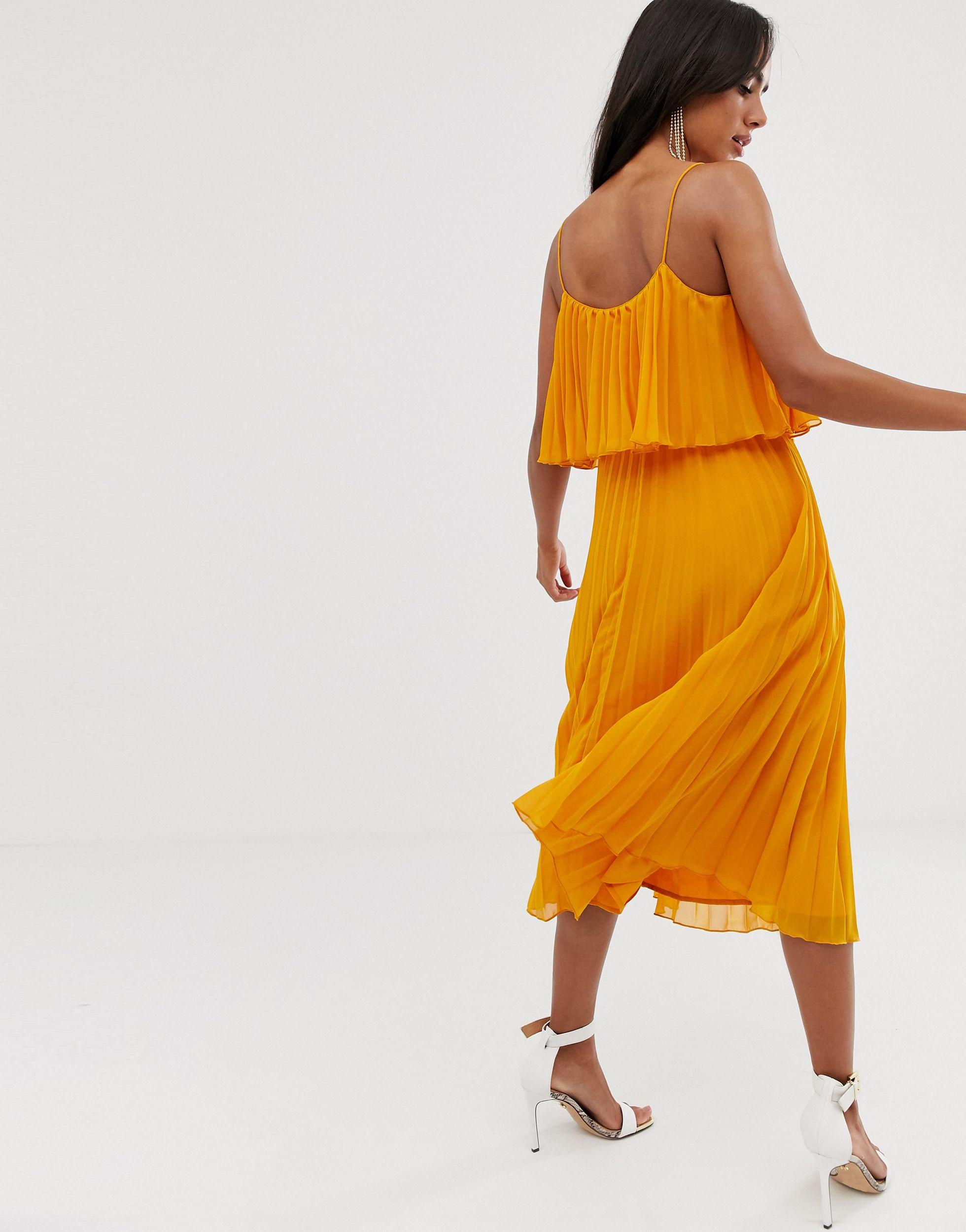 asos ochre dress