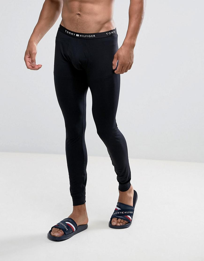 Tommy Hilfiger Cotton Skinny Long Johns In Black for Men Lyst
