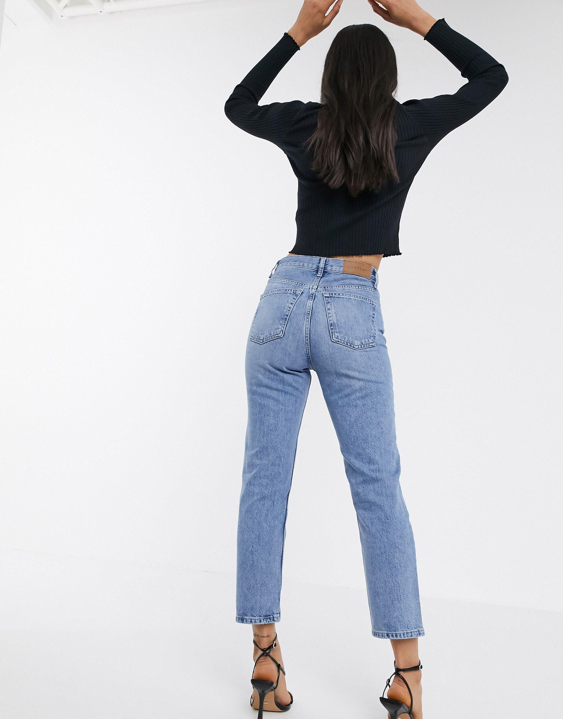 TOPSHOP Denim Editor Straight Leg Jeans 