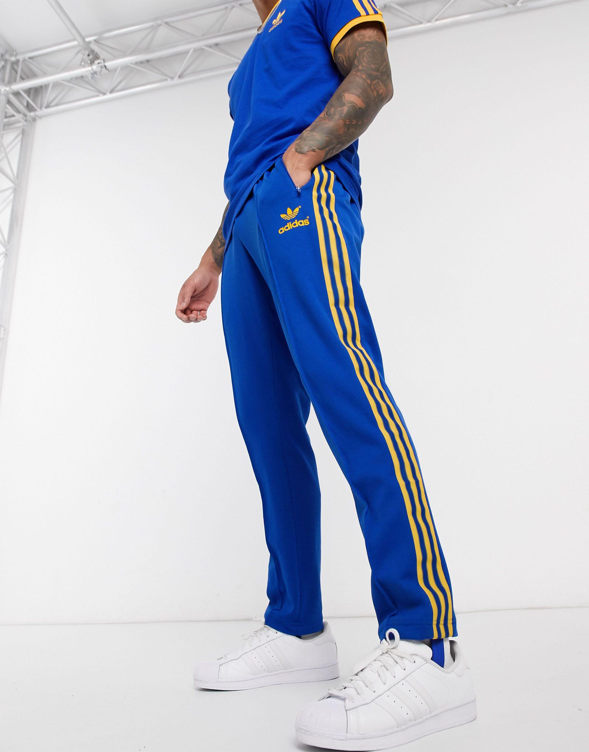 adidas Originals Retro 70's joggers in Blue for Men