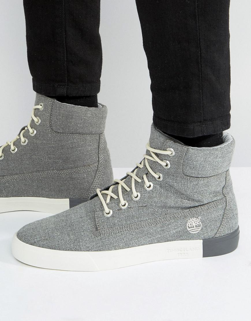 Timberland Newport 6 Inch Canvas Boots in Gray for Men - Lyst