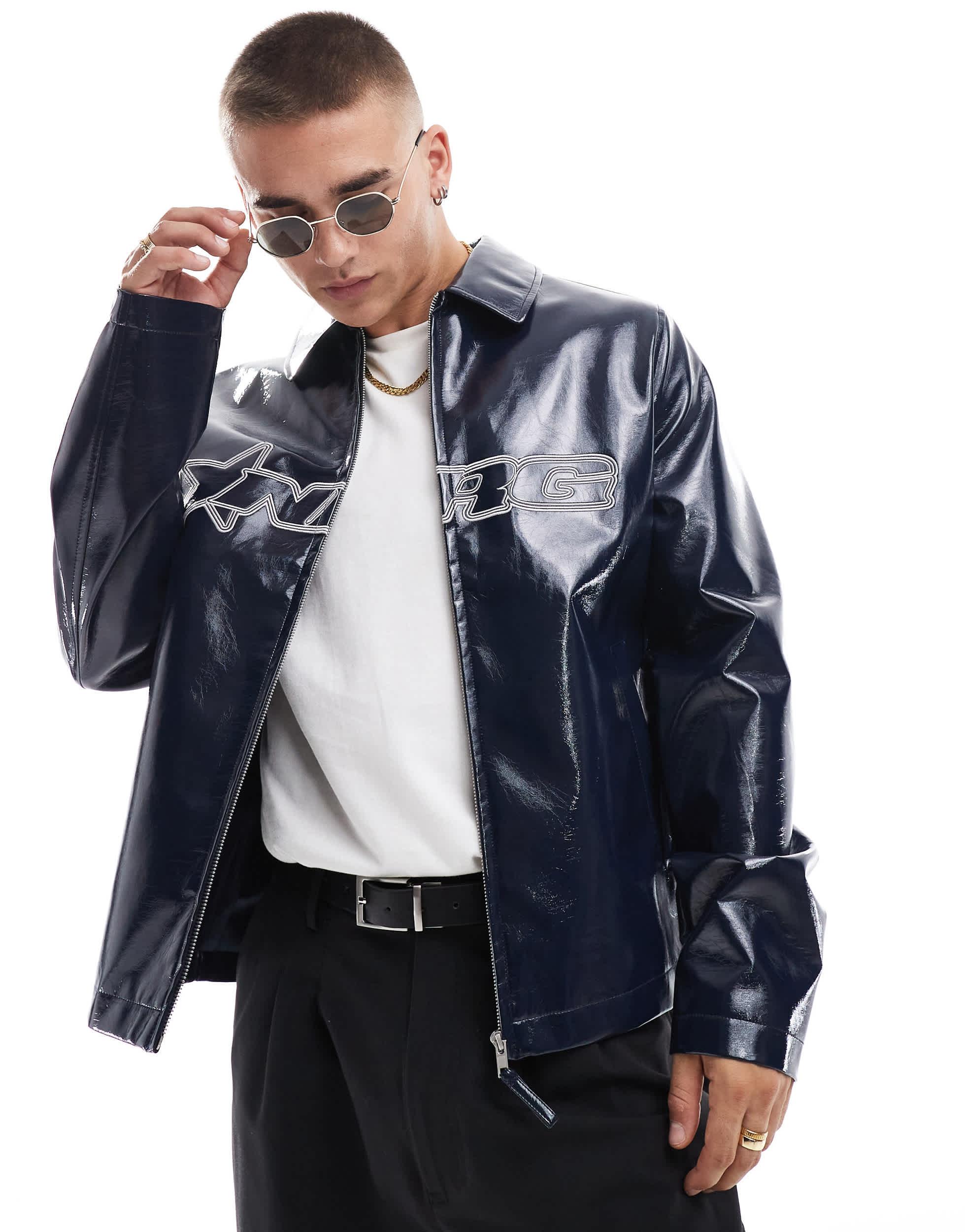 Veste cuir homme asos hotsell