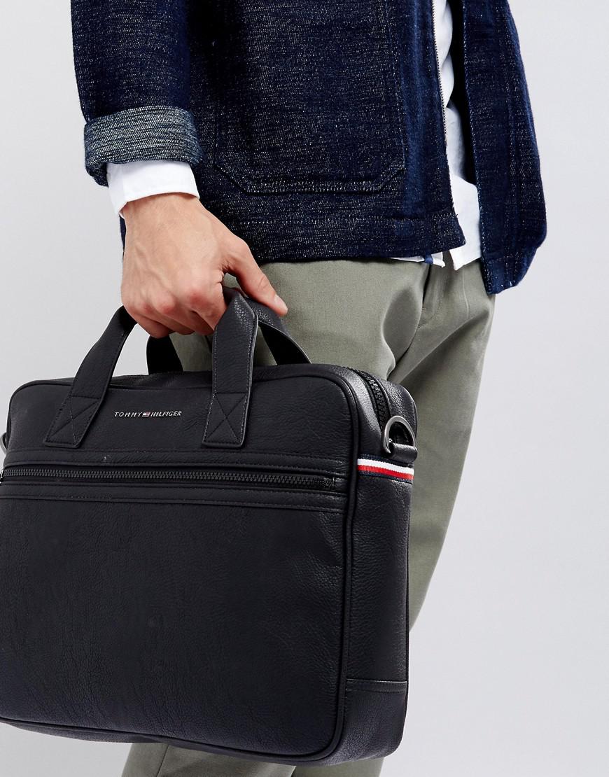 Tommy Hilfiger Th Central Computer Bag in Black for Men Mens Bags Briefcases and laptop bags 
