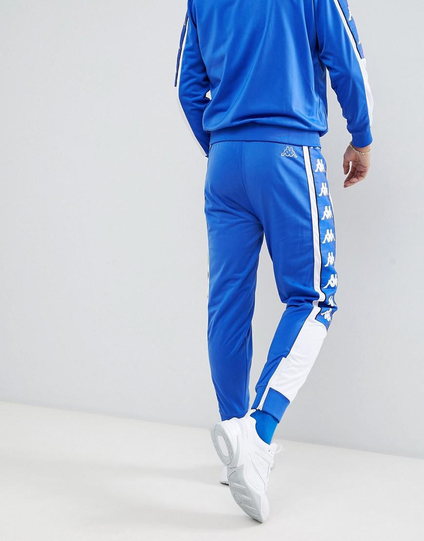 Kappa joggers With Large Logo Taping In Blue for Men | Lyst