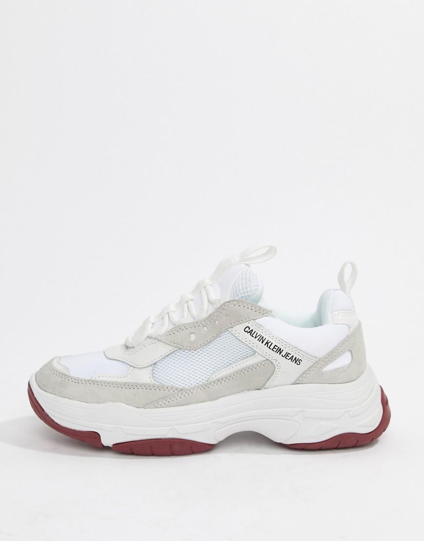 Chunky sneakers de ante y malla en blanco Maya Calvin Klein de Ante de  color Blanco | Lyst