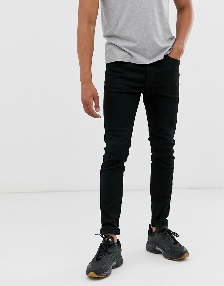 DIESEL Denim D-istort Super Skinny Fit Jeans In 069ef Stay Black for ...