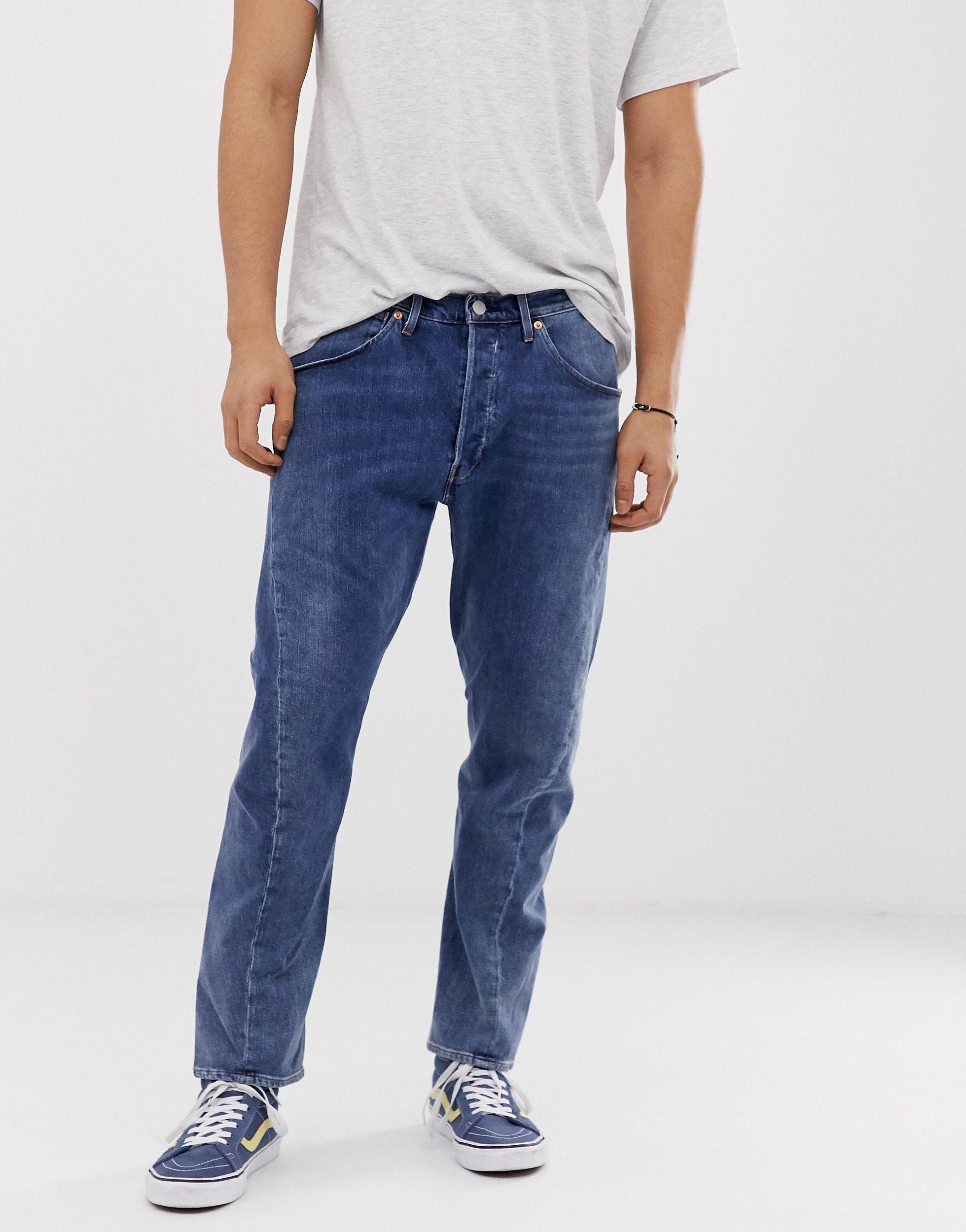 Levi's Denim Engineered Twist Hem Regular Tapered Jeans in Blue for Men ...