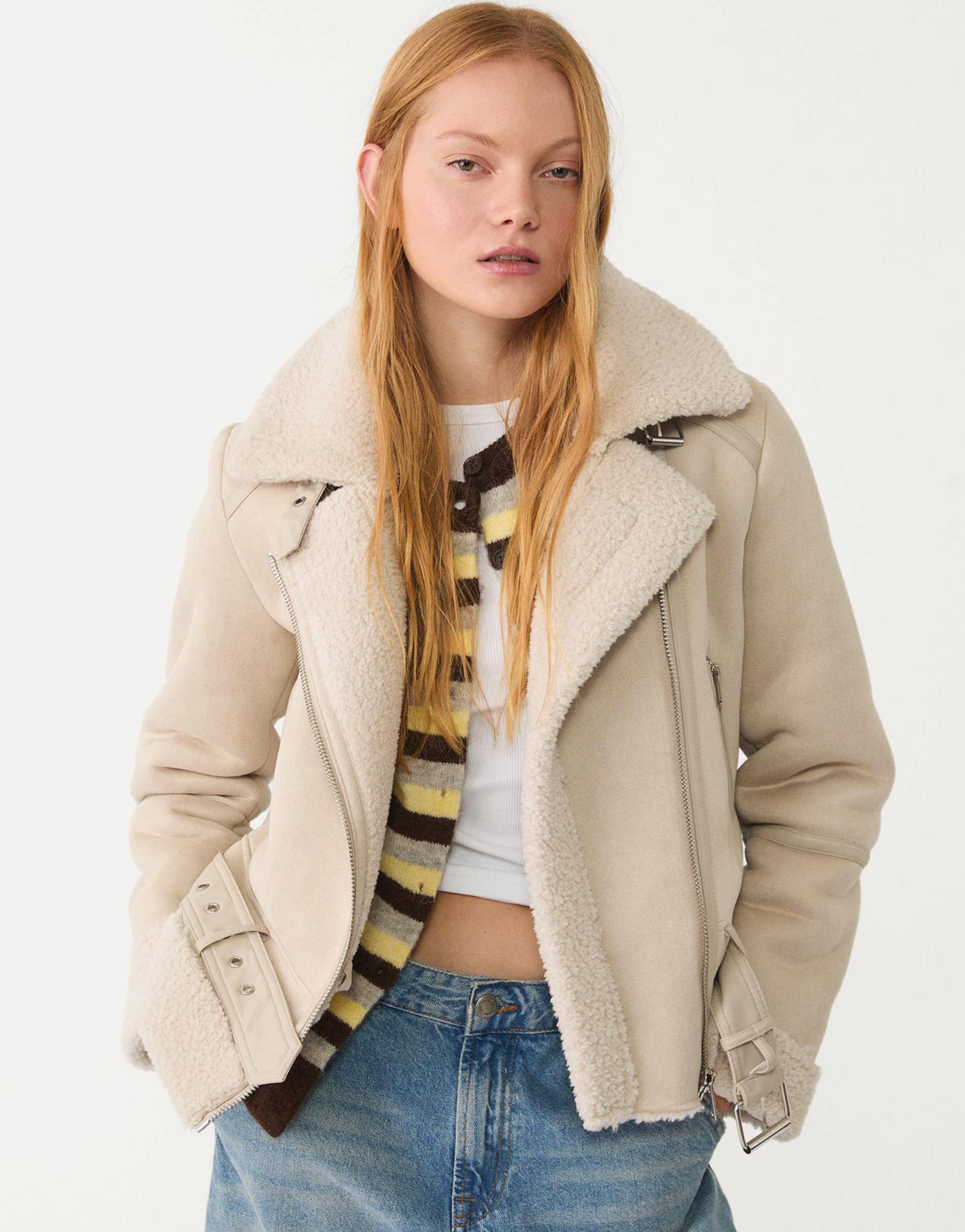 Damen-Jacken von Stradivarius in Natur Lyst DE