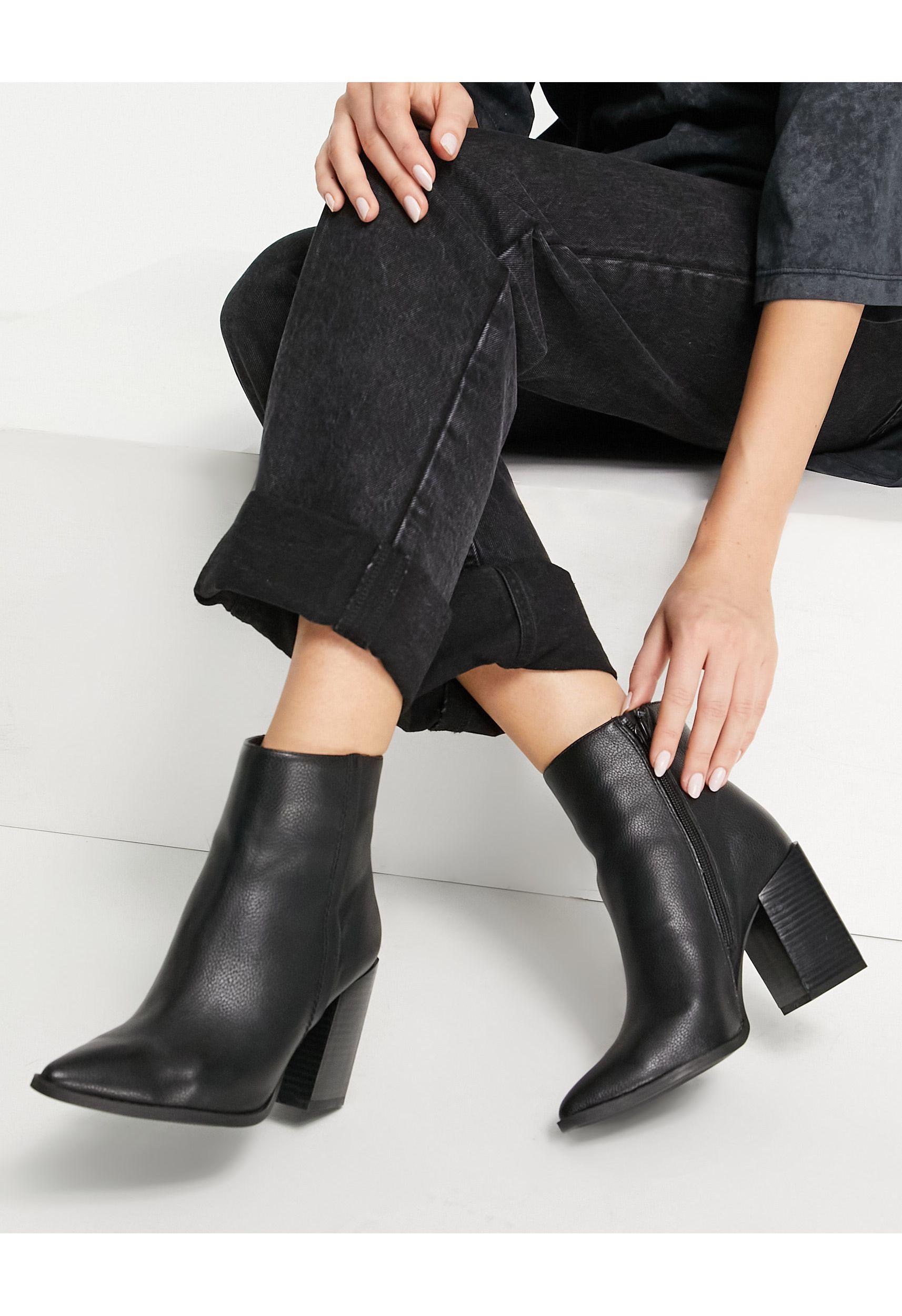 black spring booties